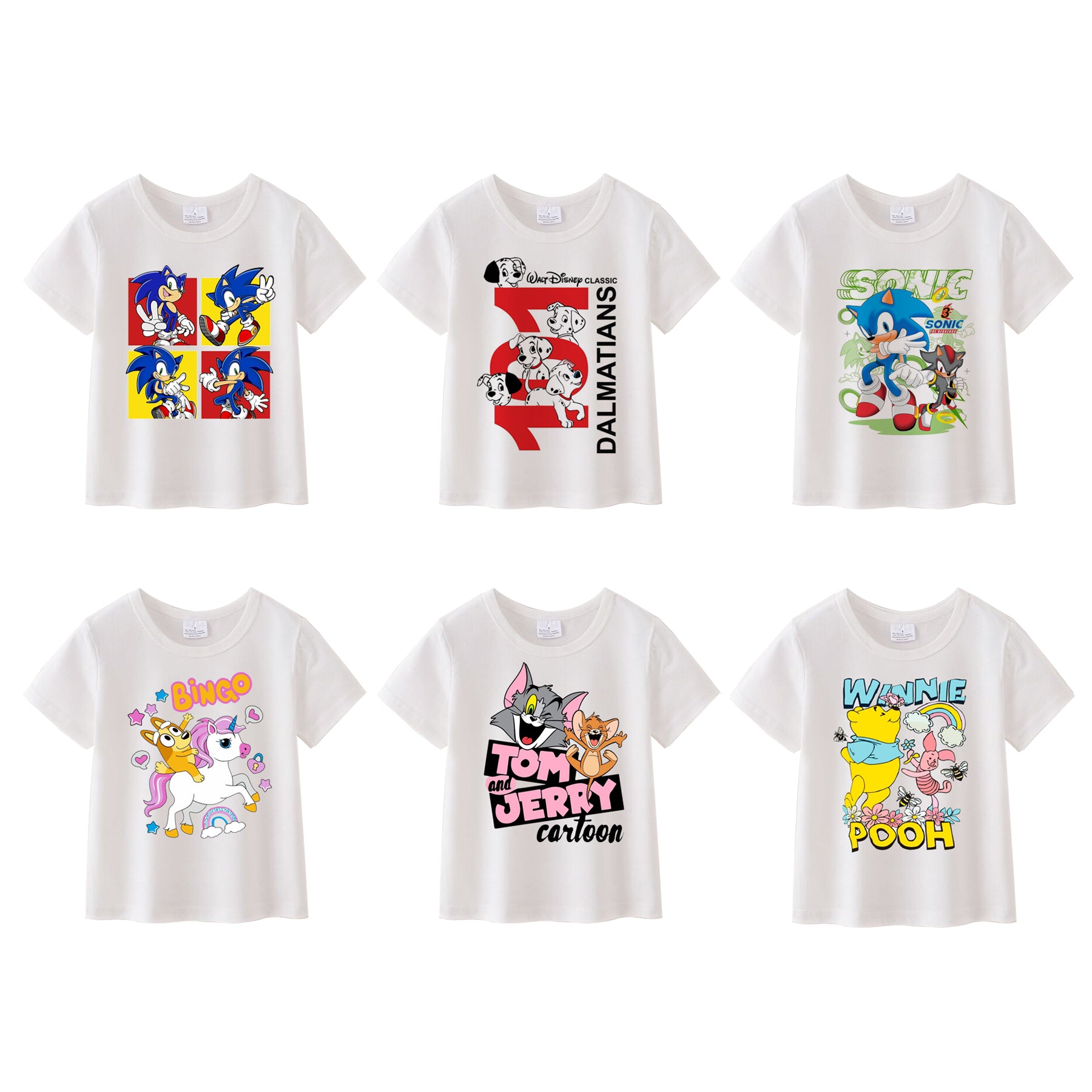 （Pre Order）Girls Spring and Summer Cartoon Print Top