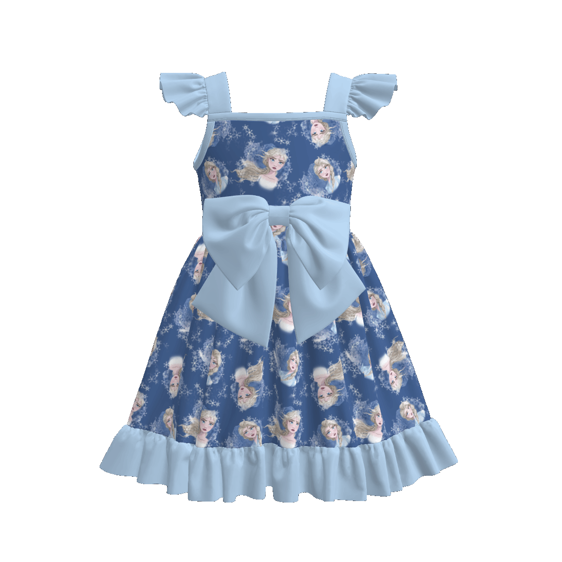 （Pre Order）Sisters Spring and Summer Cartoon Print Dress＆Romper
