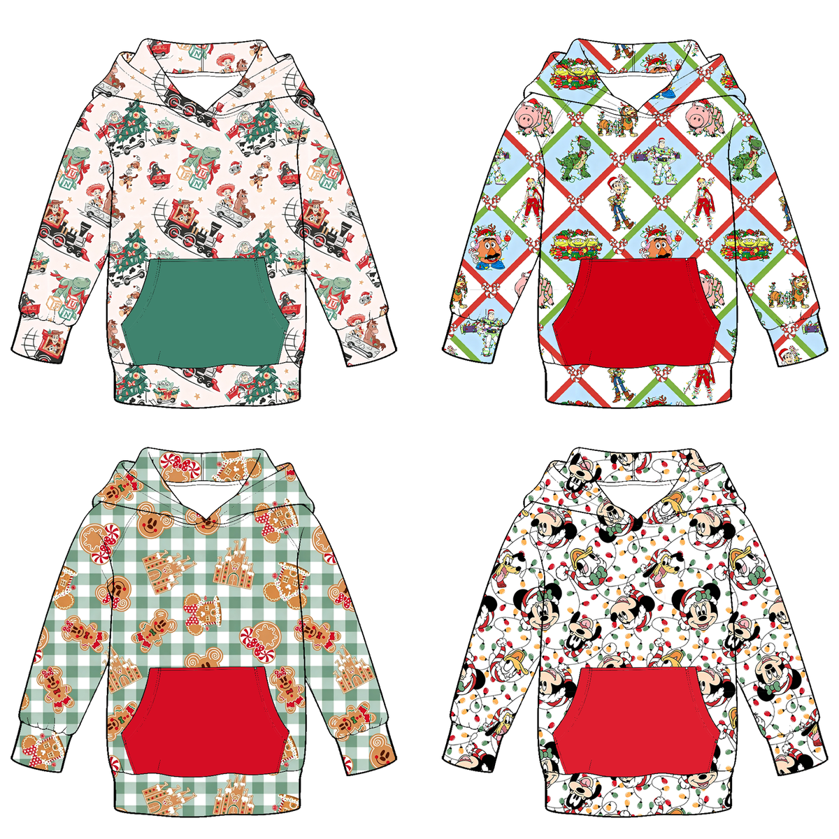 （Weekly Pre-Order）Boys Christmas Print Hoodie（Ends 9.27）