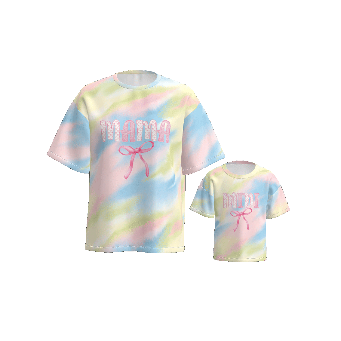 （Pre Order）Mommy and Me Spring and Summer Tie-dye Top