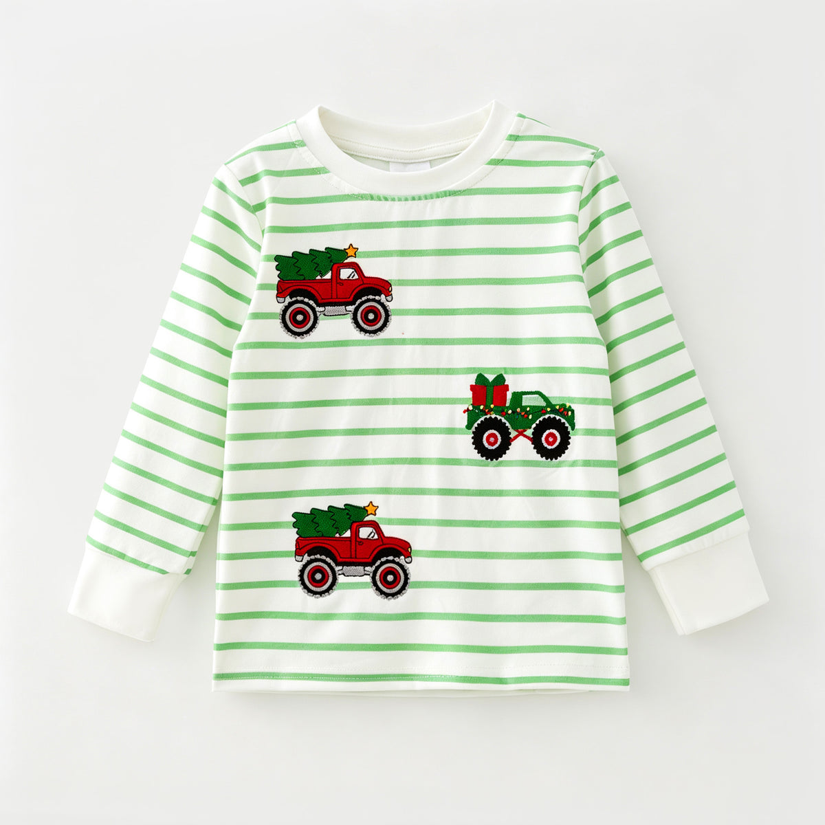 （In Stock）Boys Christmas Embroidery Top