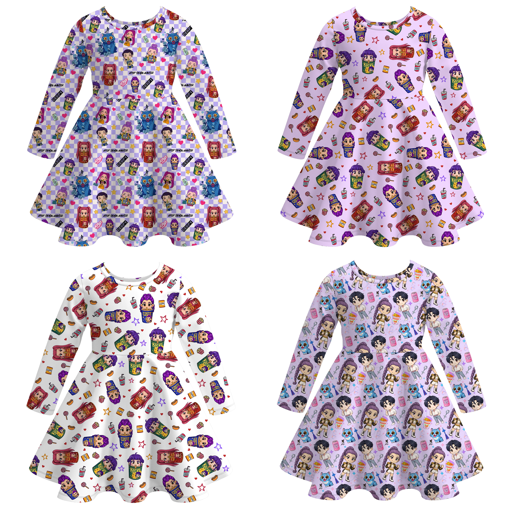 （Pre Order）Girls Movie Character Print Dress