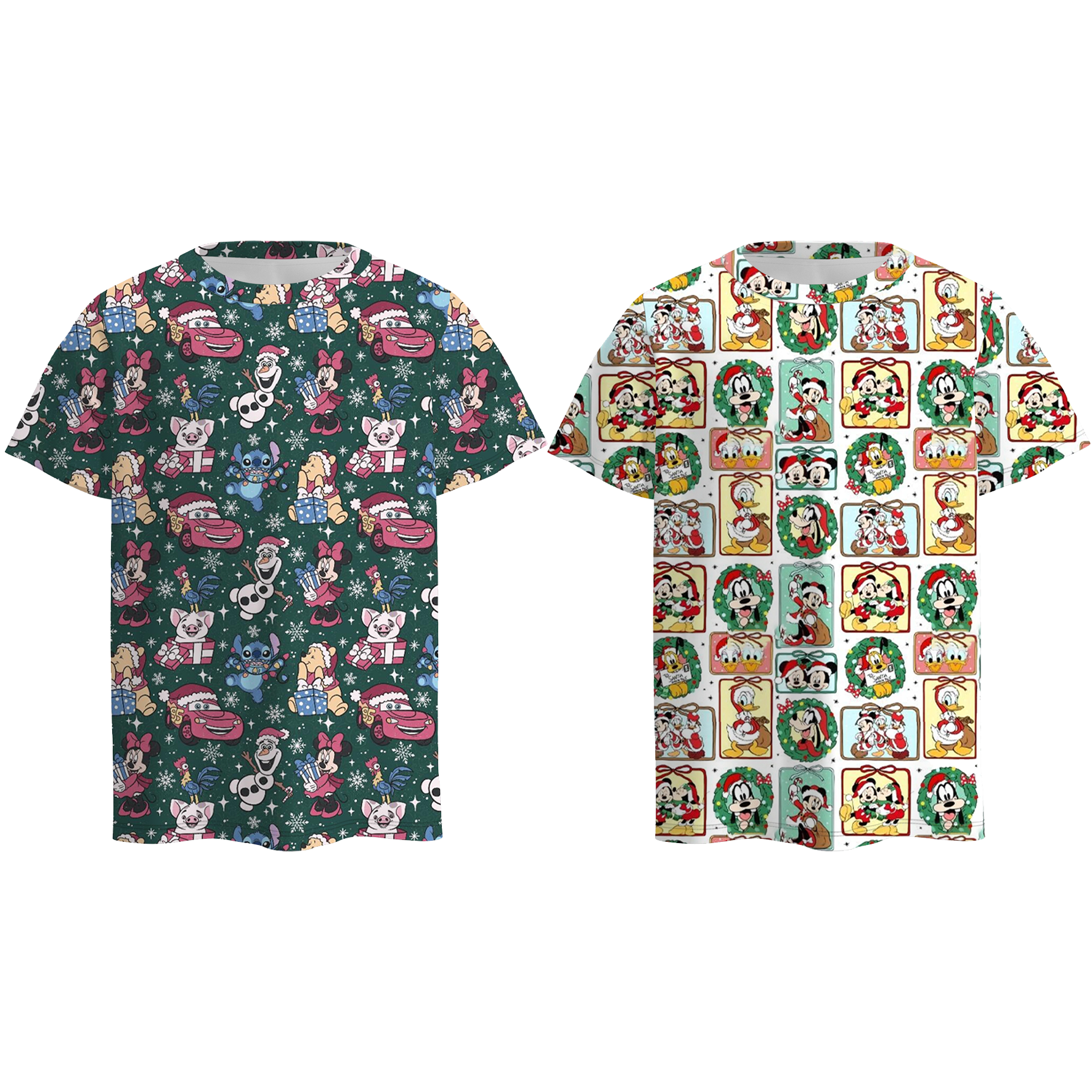 （Pre Order）Boys Christmas Cartoon Print Top