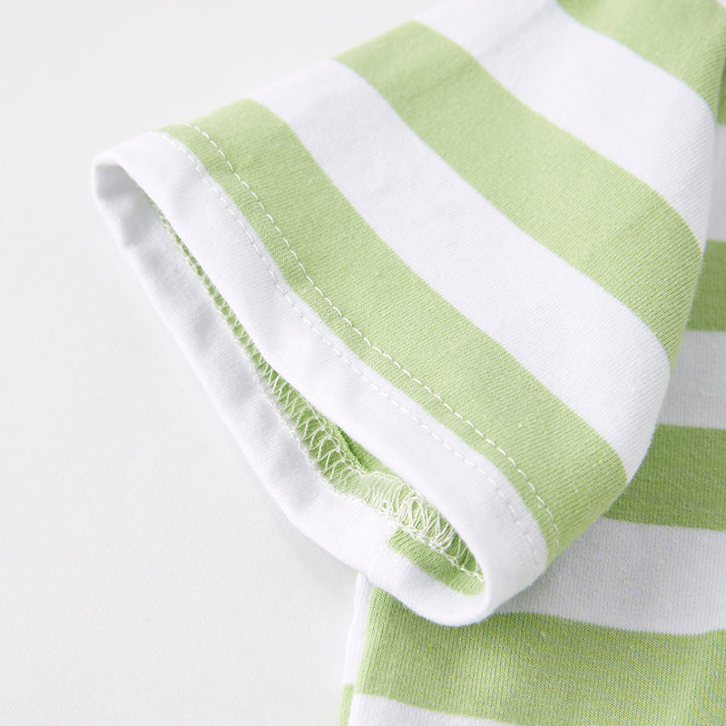 （In Stock）Boys Summer Back To School Crayon Applique Cotton Top