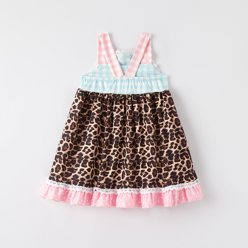 （In Stock）Girls Spring and Summer Camp Print Dress