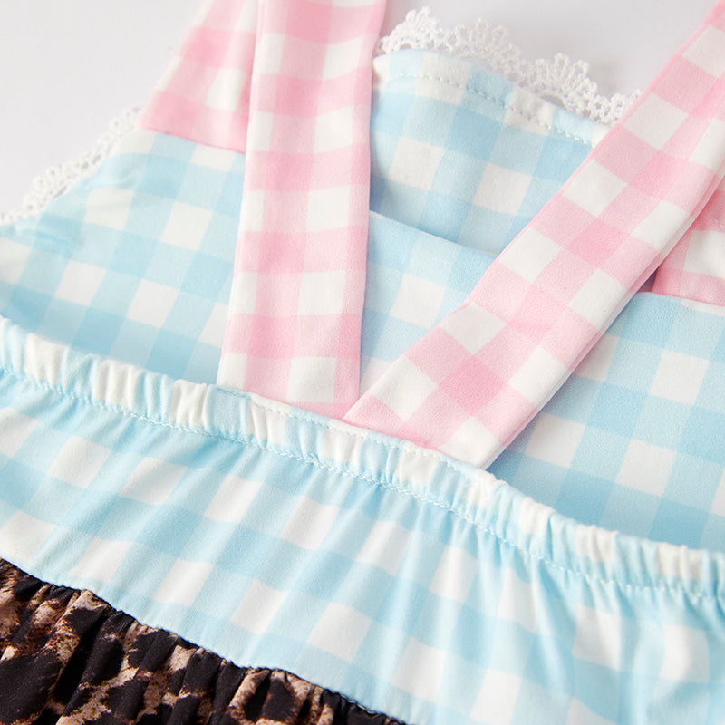 （In Stock）Girls Spring and Summer Camp Print Dress
