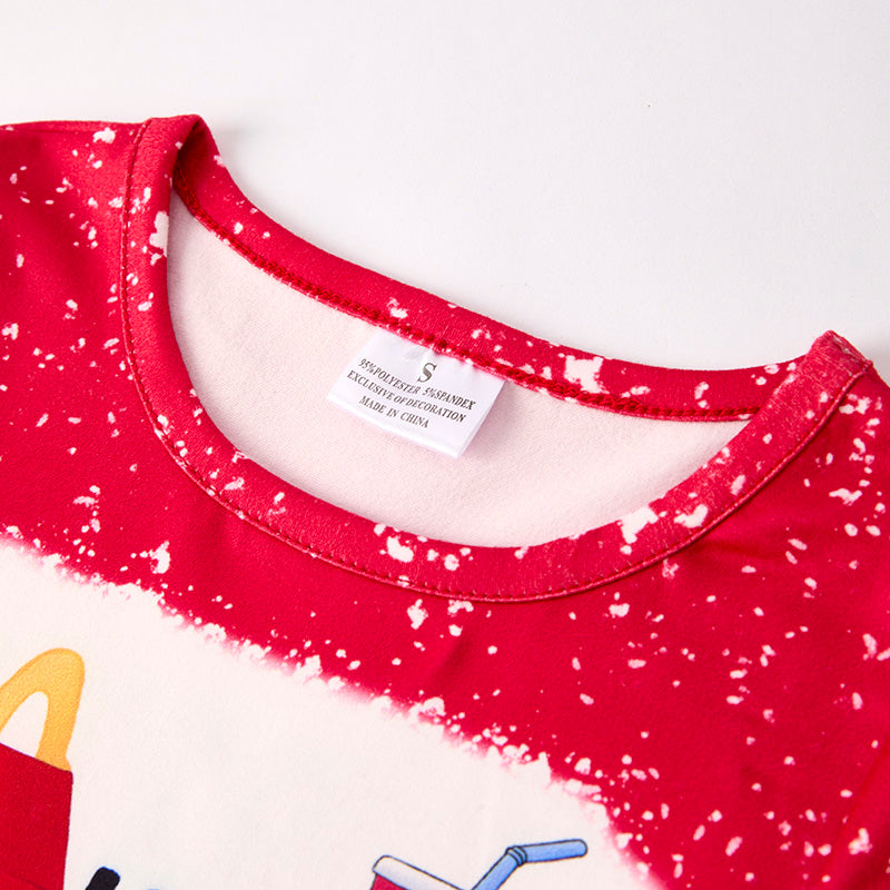 （In Stock）Girls Spring and Summer Food Print Outfit Set