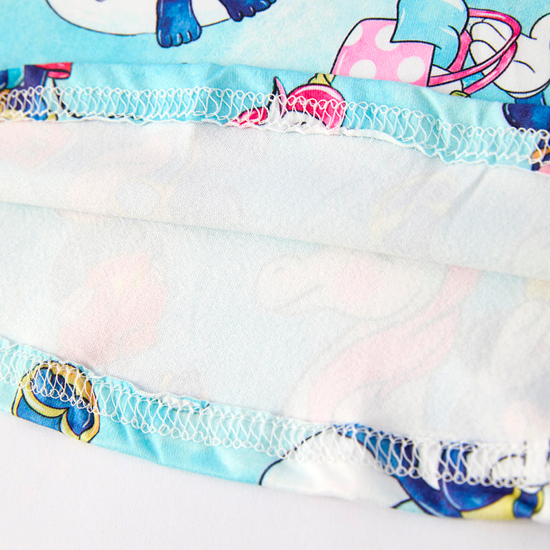 （In Stock）Girls Spring and Summer Cartoon Print Dress