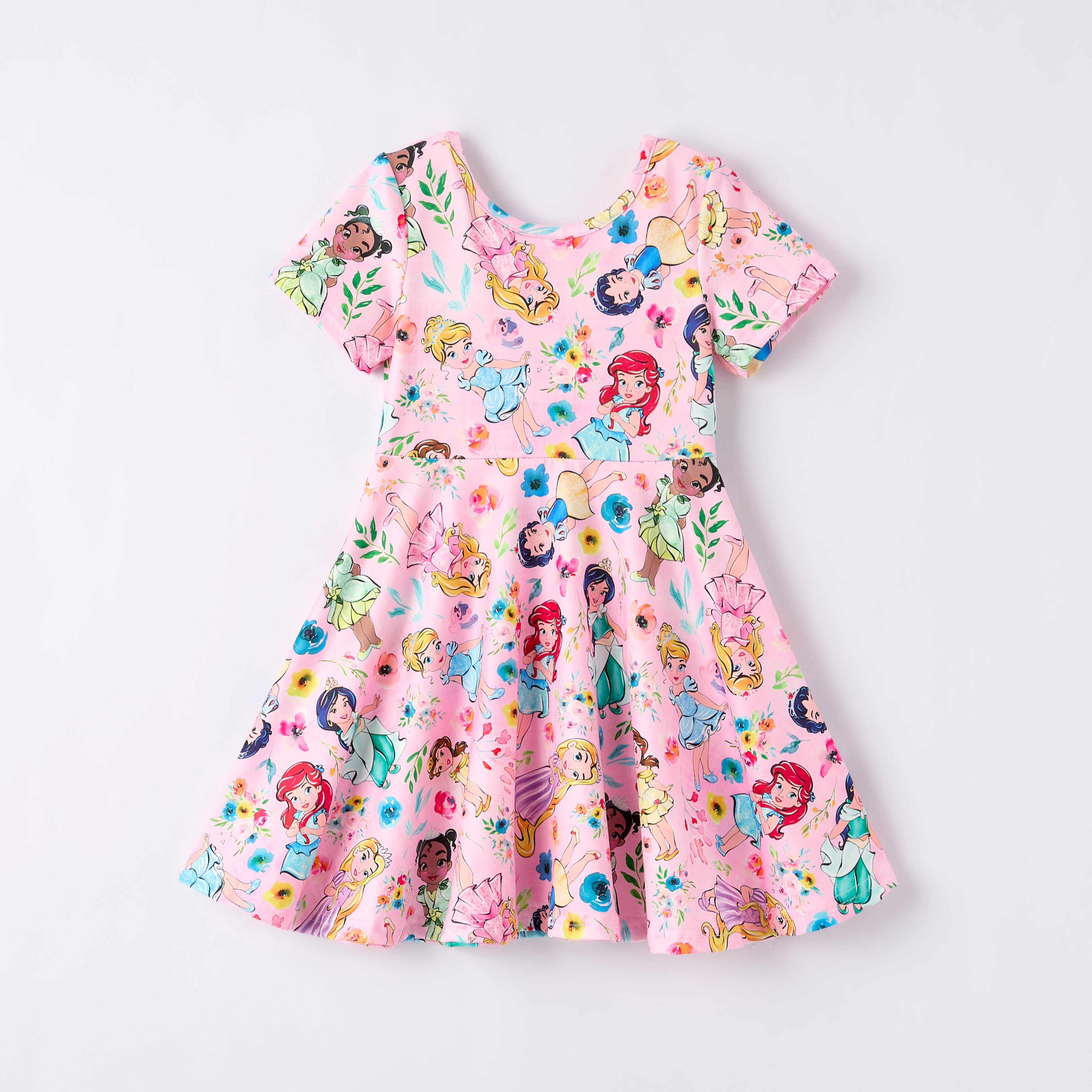 （Pre Order,Prepack Zone）Girls Spring&Summer Princess Print Dress（Mix Size）