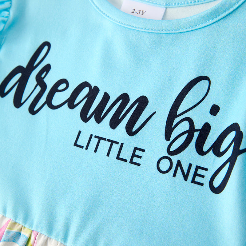 （In Stock）Girls Spring and Summer Dream Print Dress