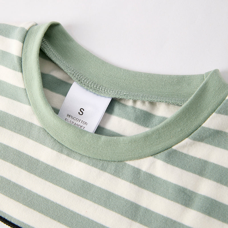 （In Stock）Boys Spring and Summer Sheep Embroidery Cotton Top