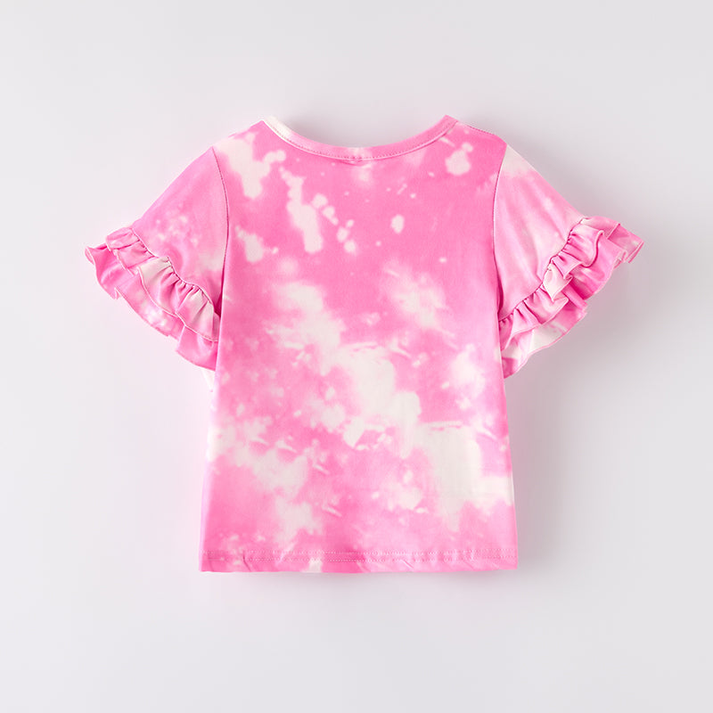 （In Stock）Girls Spring and Summer Print Top