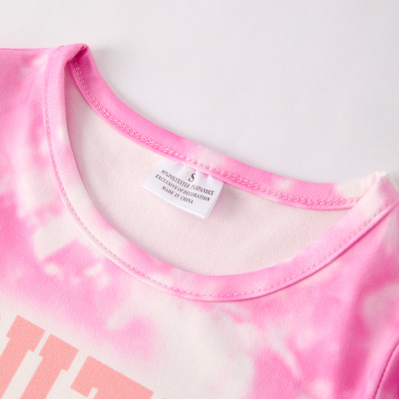 （In Stock）Girls Spring and Summer Print Top
