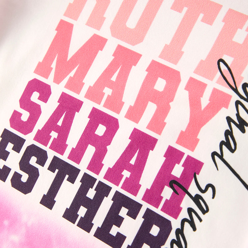 （In Stock）Girls Spring and Summer Print Top