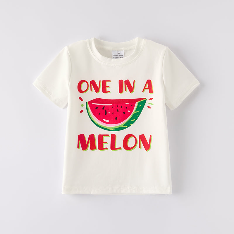 （In Stock）Boys Spring and Summer Watermelon Print Top