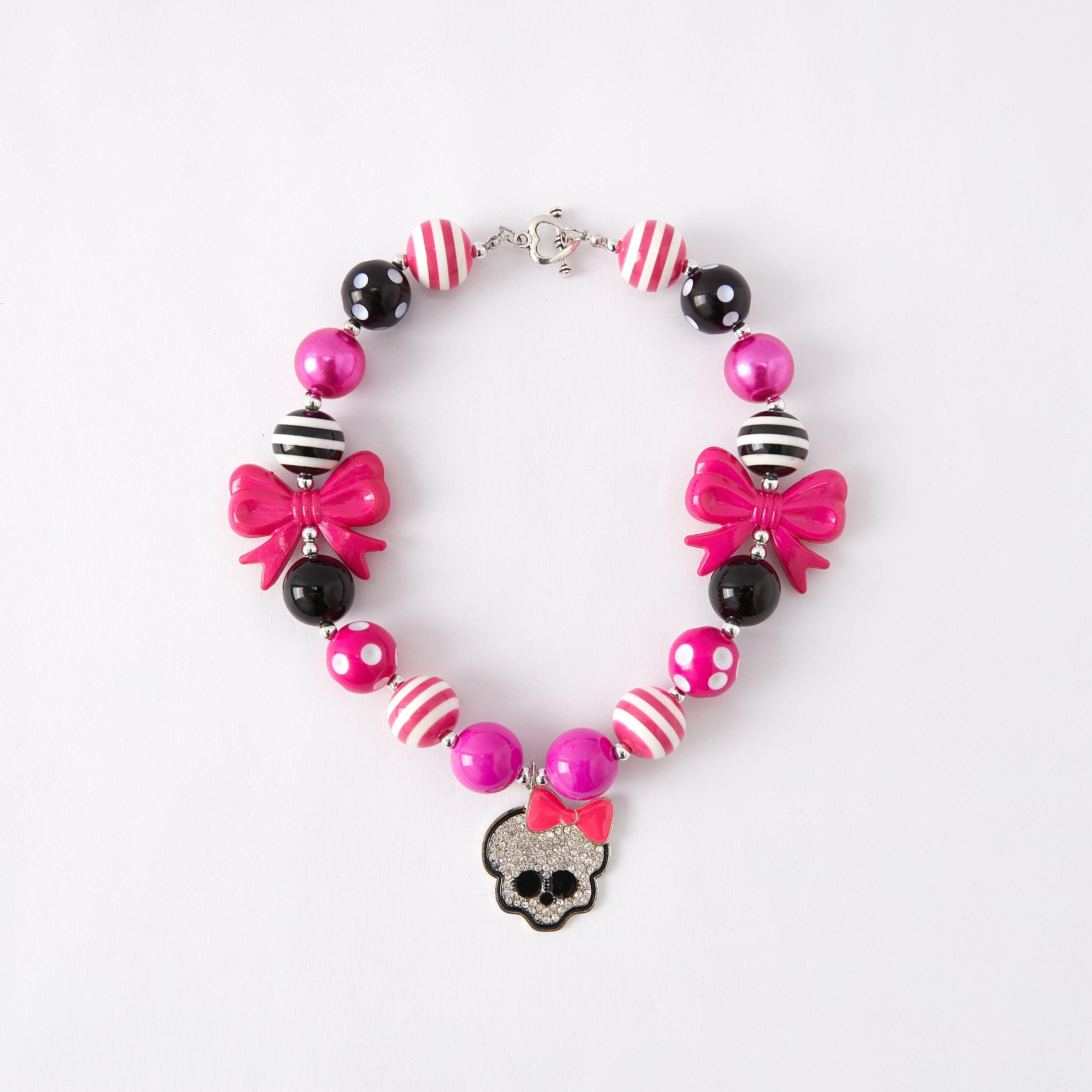 （In Stock G11 G12）Girls Rhinestone Beaded Necklace