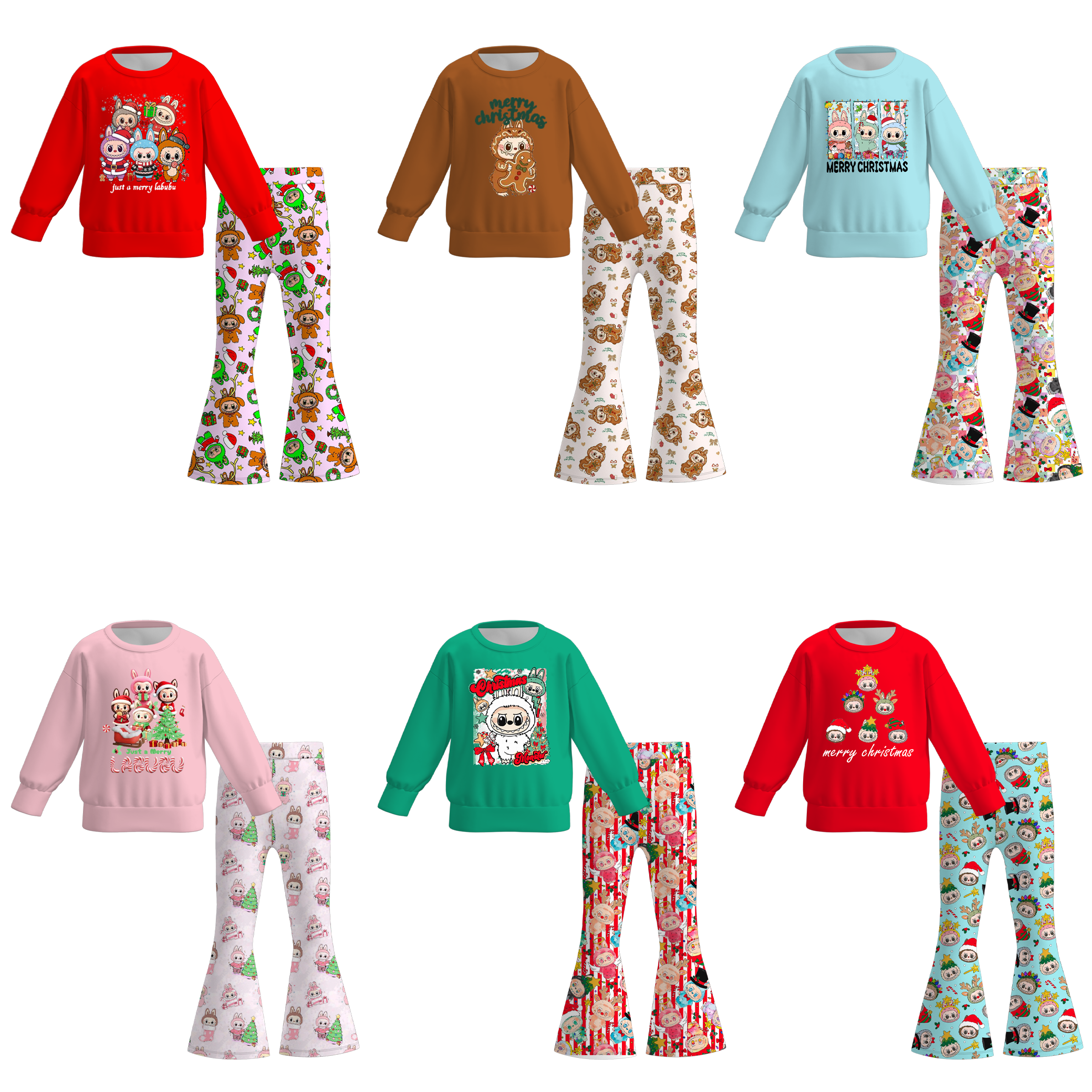 （Pre Order）Girls Fall&Winter LBB Print Sweatshirt Set