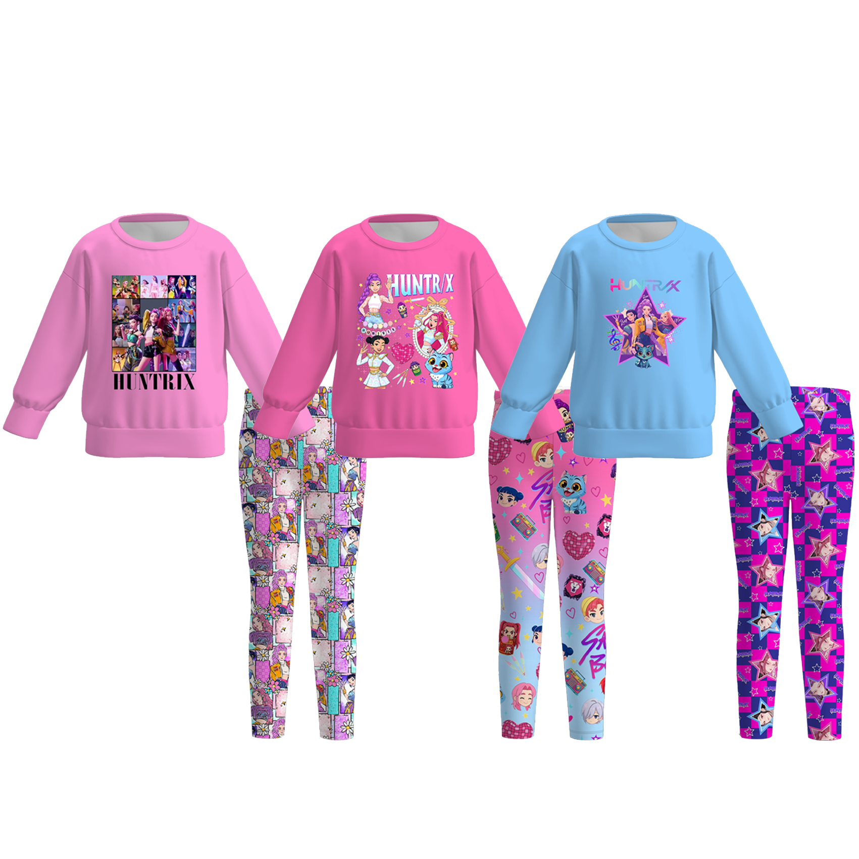 （Pre Order）Girls Movie Character Print Outfit Set