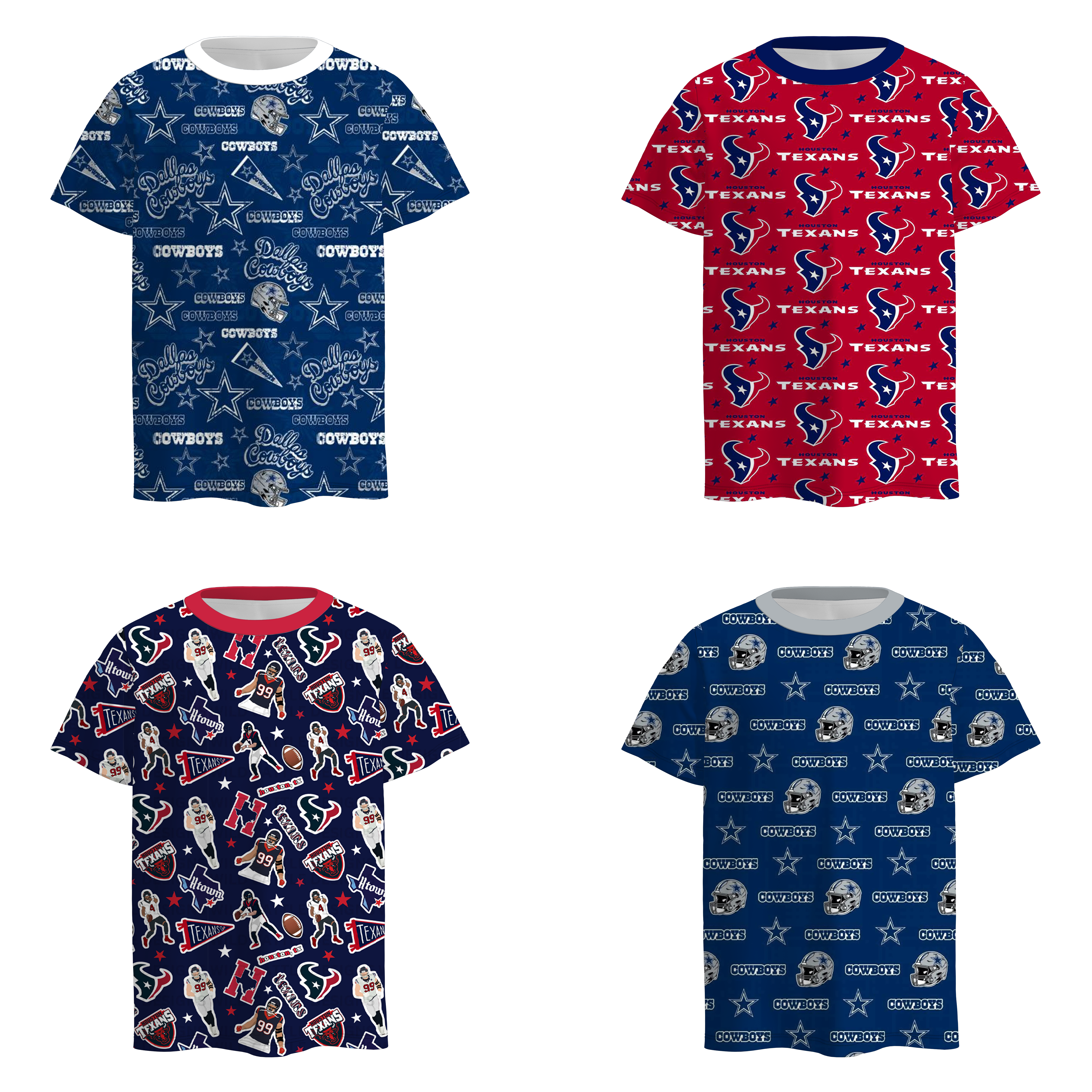 （Pre Order）Boys Summer Football Print Top
