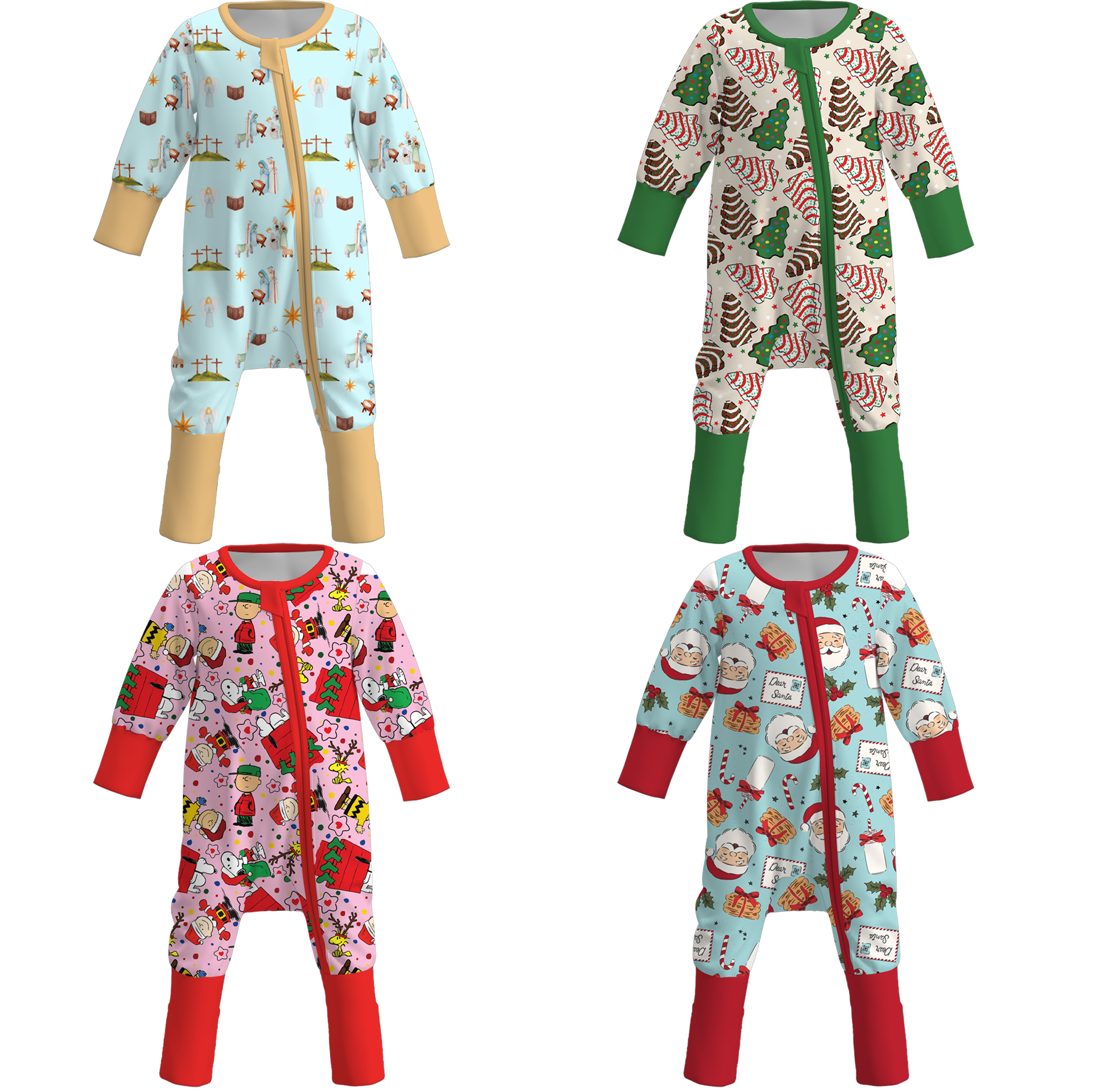 （Pre Order）Toddler Girls Christmas Print Romper