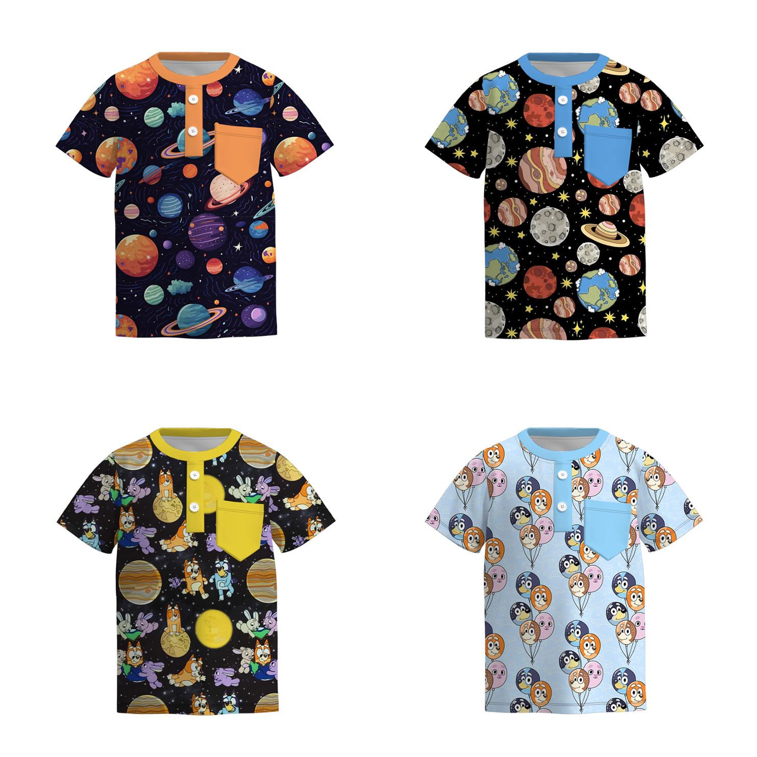 （Pre Order）Boys Spring and Summer Cartoon Print Top