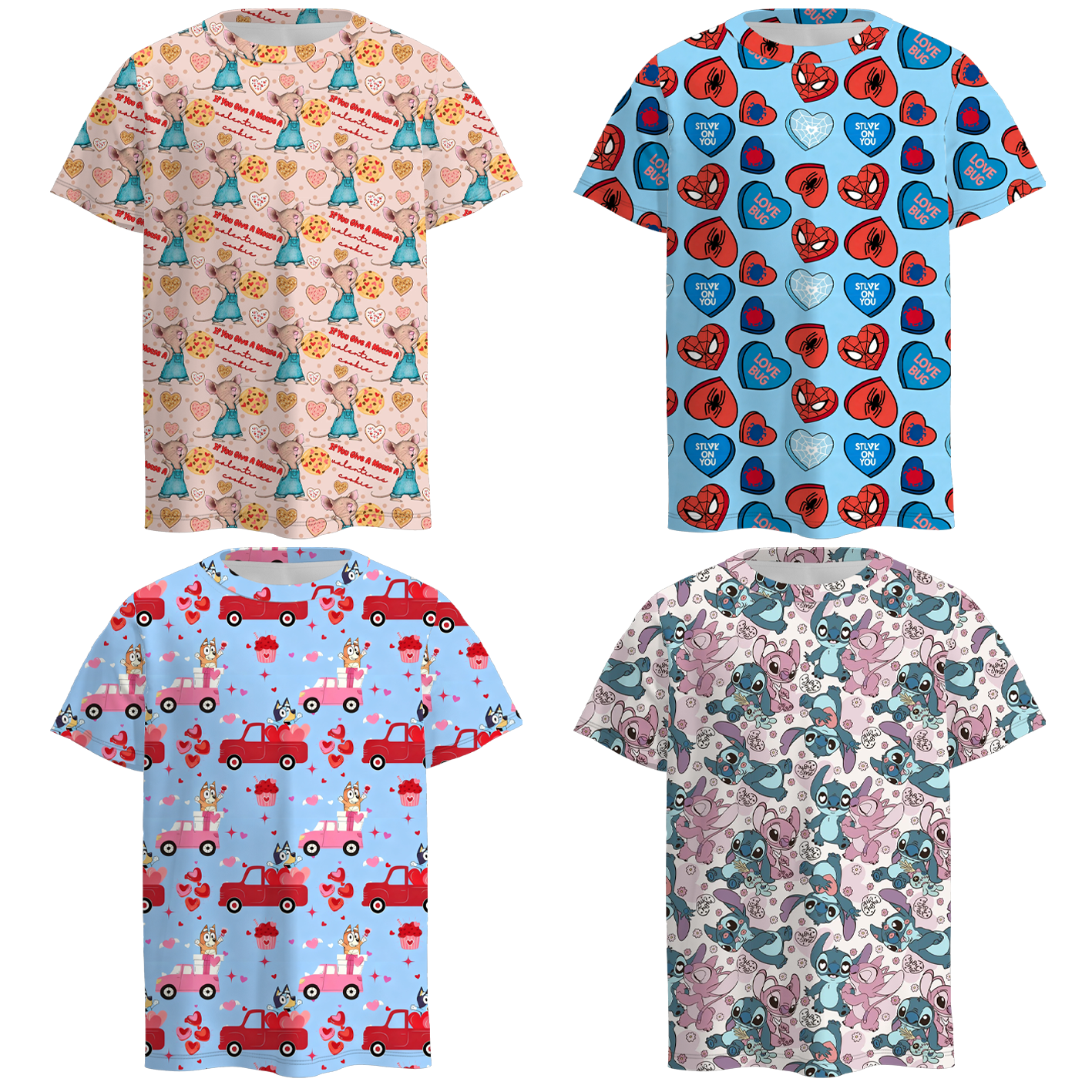 （Pre Order）Boys Valentine's Day Print Top