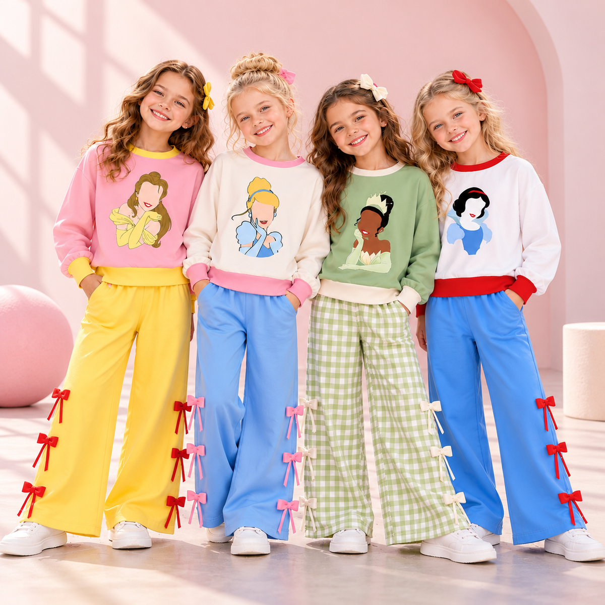 （Weekly Pre-Order）Girls Princess Print Outfit Set（Ends 10.28）