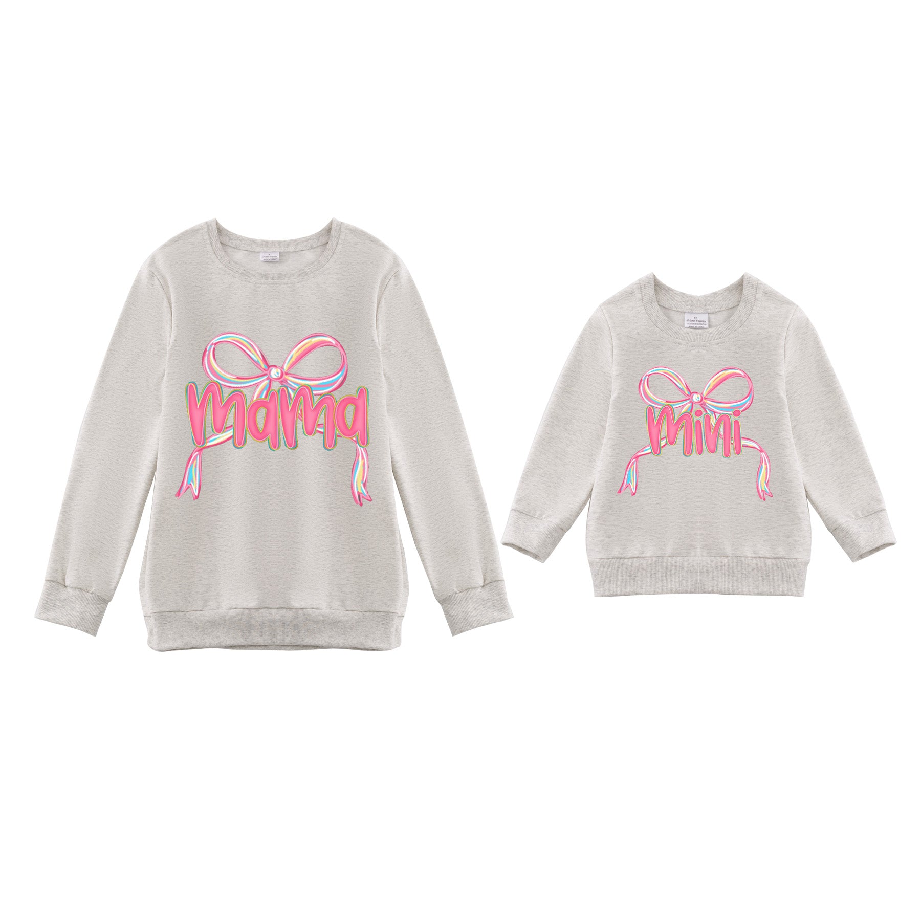 （Pre Order）Mommy and Me Fall&Winter Print Sweatshirt