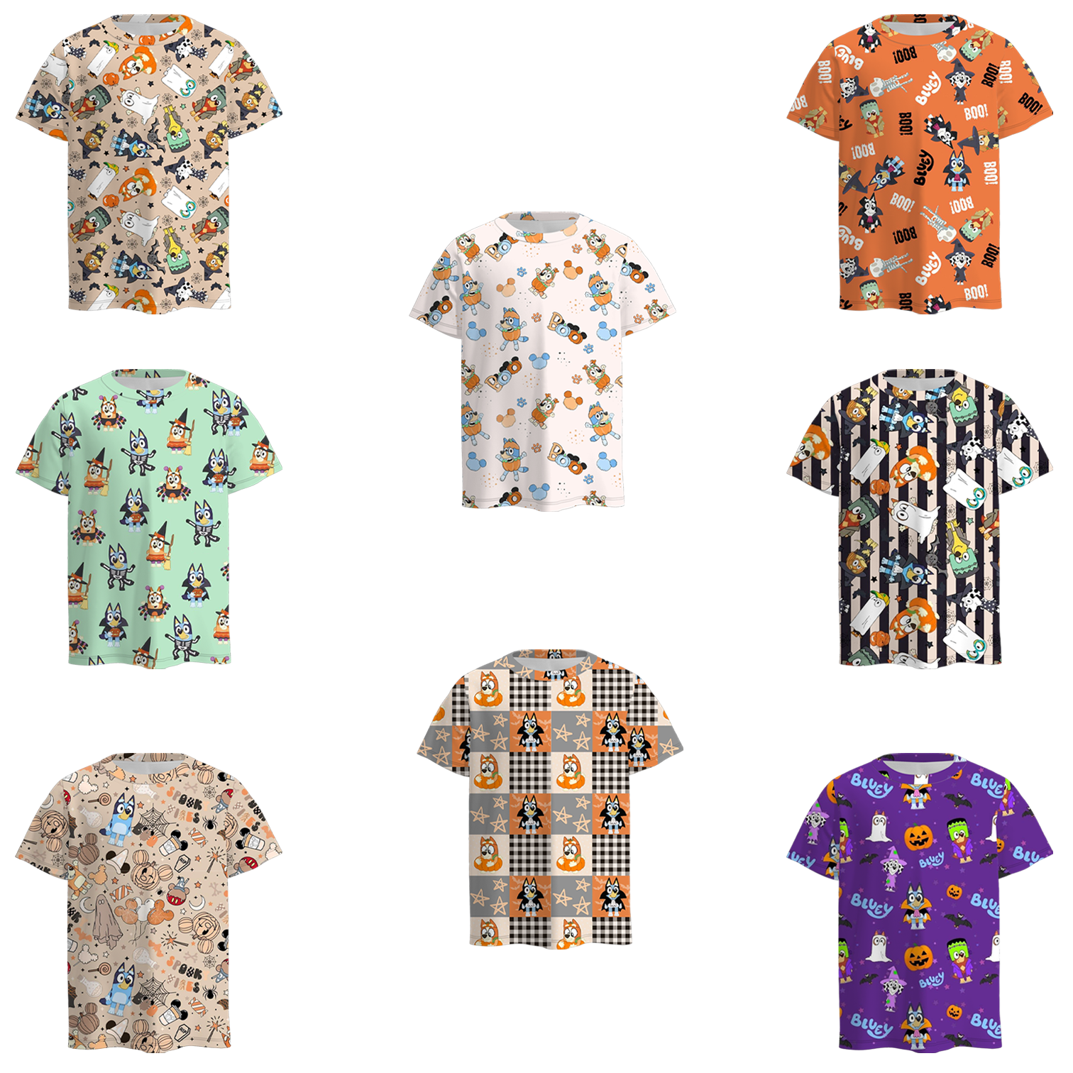 （Pre Order）Boys Halloween Cartoon Print Top