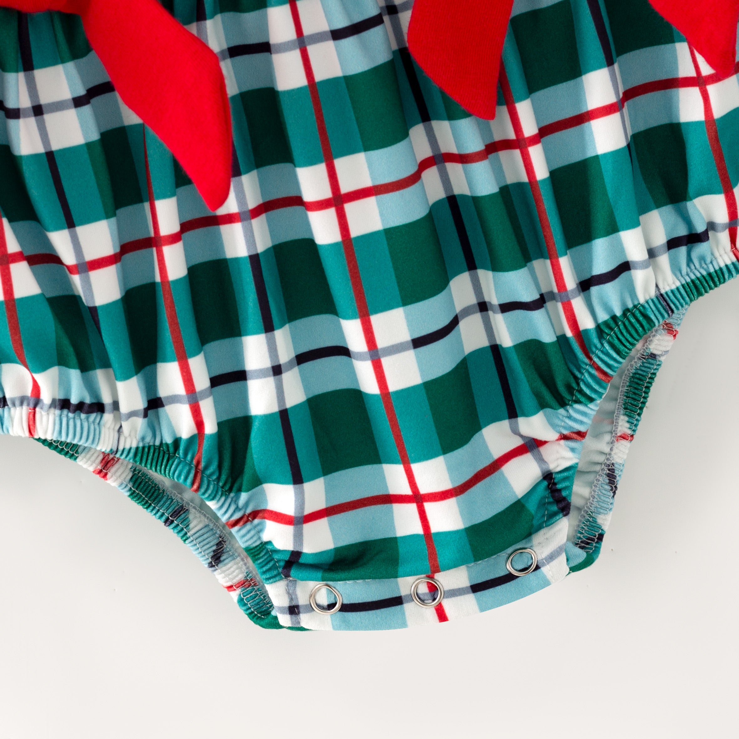 （In Stock）Toddler Girls Christmas Embroidery Smocked Romper