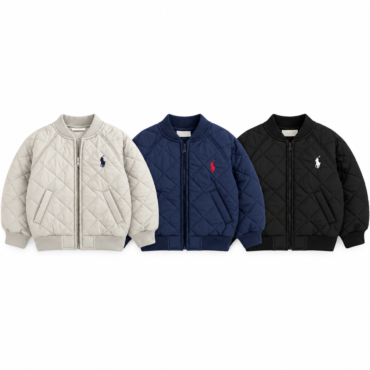 （Pre Order 2 Weeks）Kids Quilted Bomber Jacket
