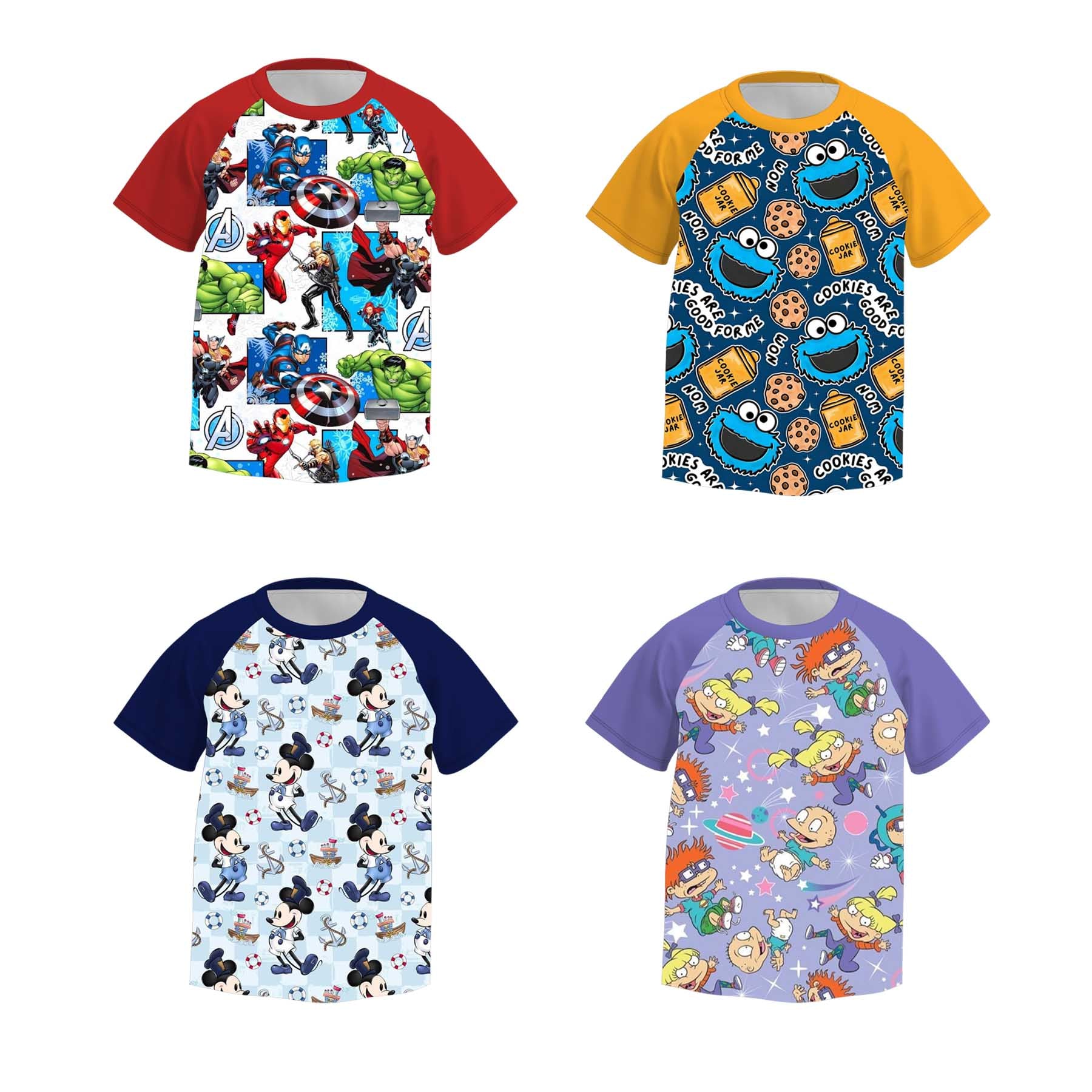 （Pre Order+Prepack Zone）Boys Spring&Summer Cartoon Print Top（Mix Size）