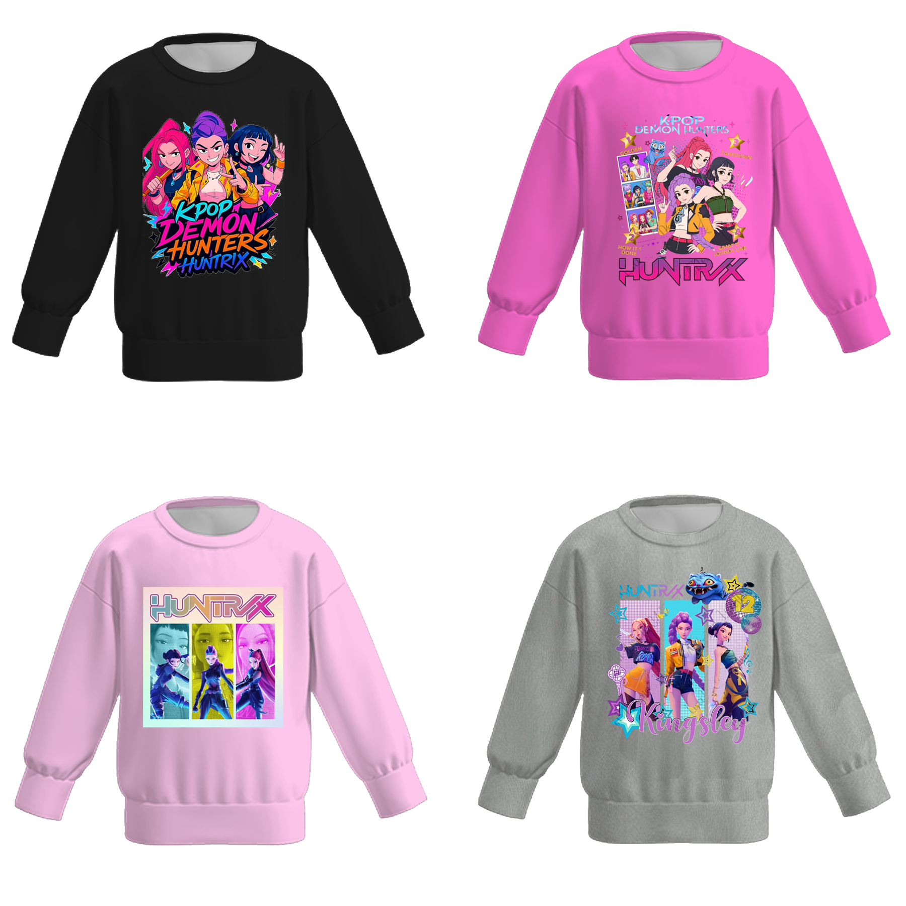 （Pre Order）Girls Movie Character Print Sweatshirt