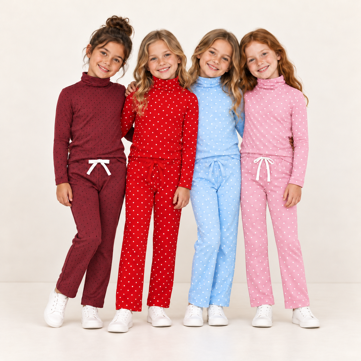 （Weekly Pre-Order）Girls Spring&Summer Dot Print Outfit Set（Ends 10.28）
