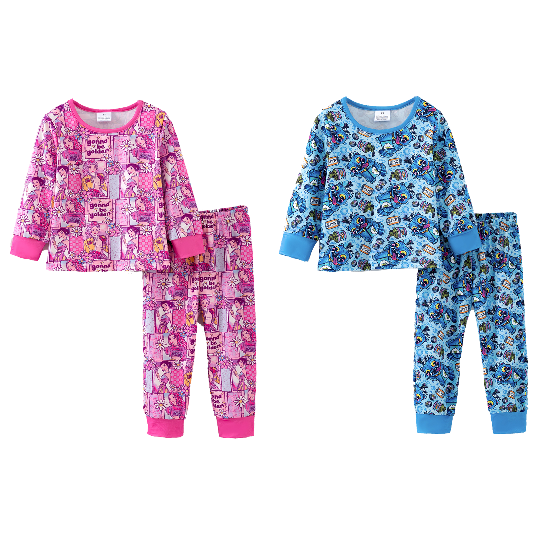 （Pre Order,Prepack Zone）Sisters Movie Character Print Pajamas（Mix Size）