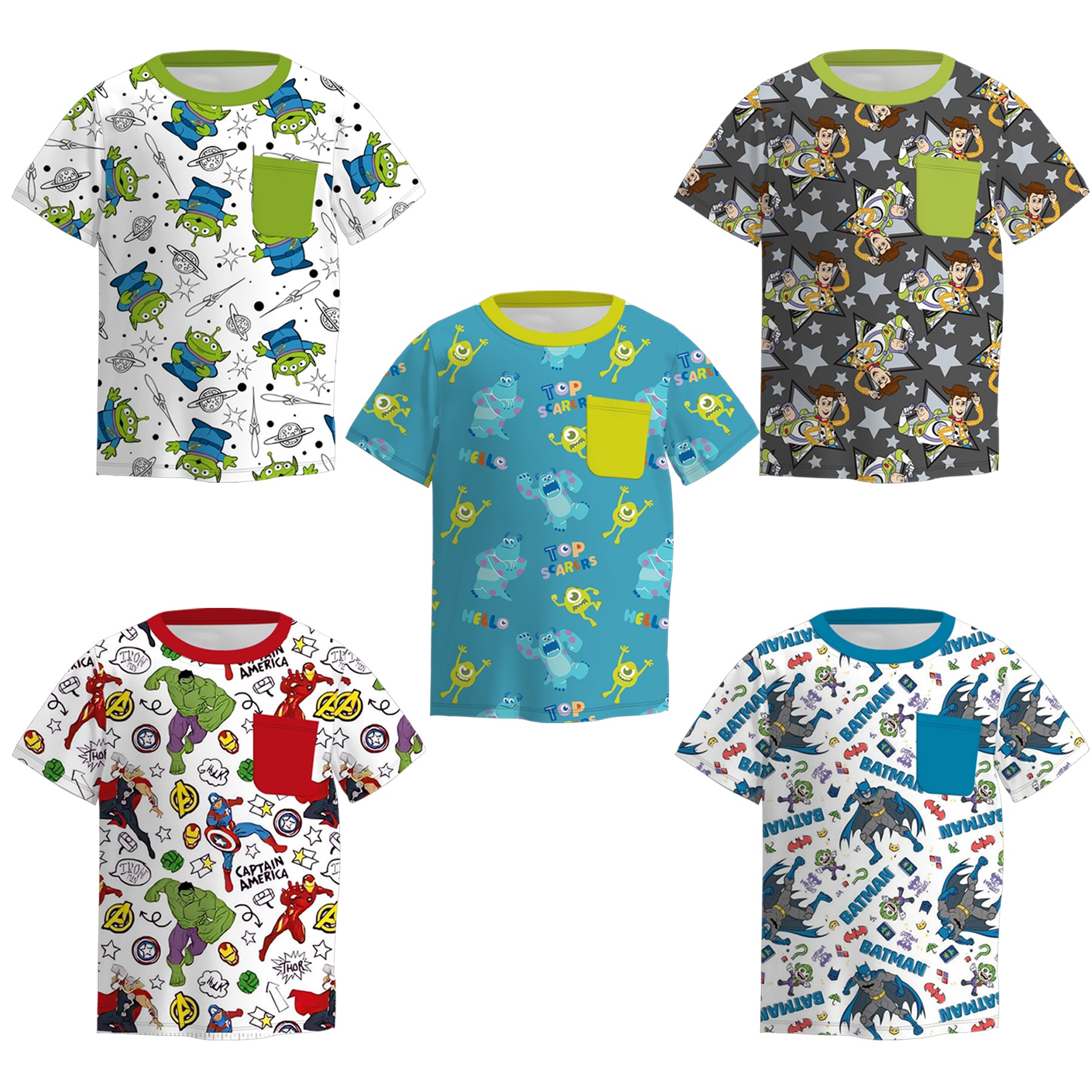 （Pre Order）Boys Spring and Summer Cartoon Print Top