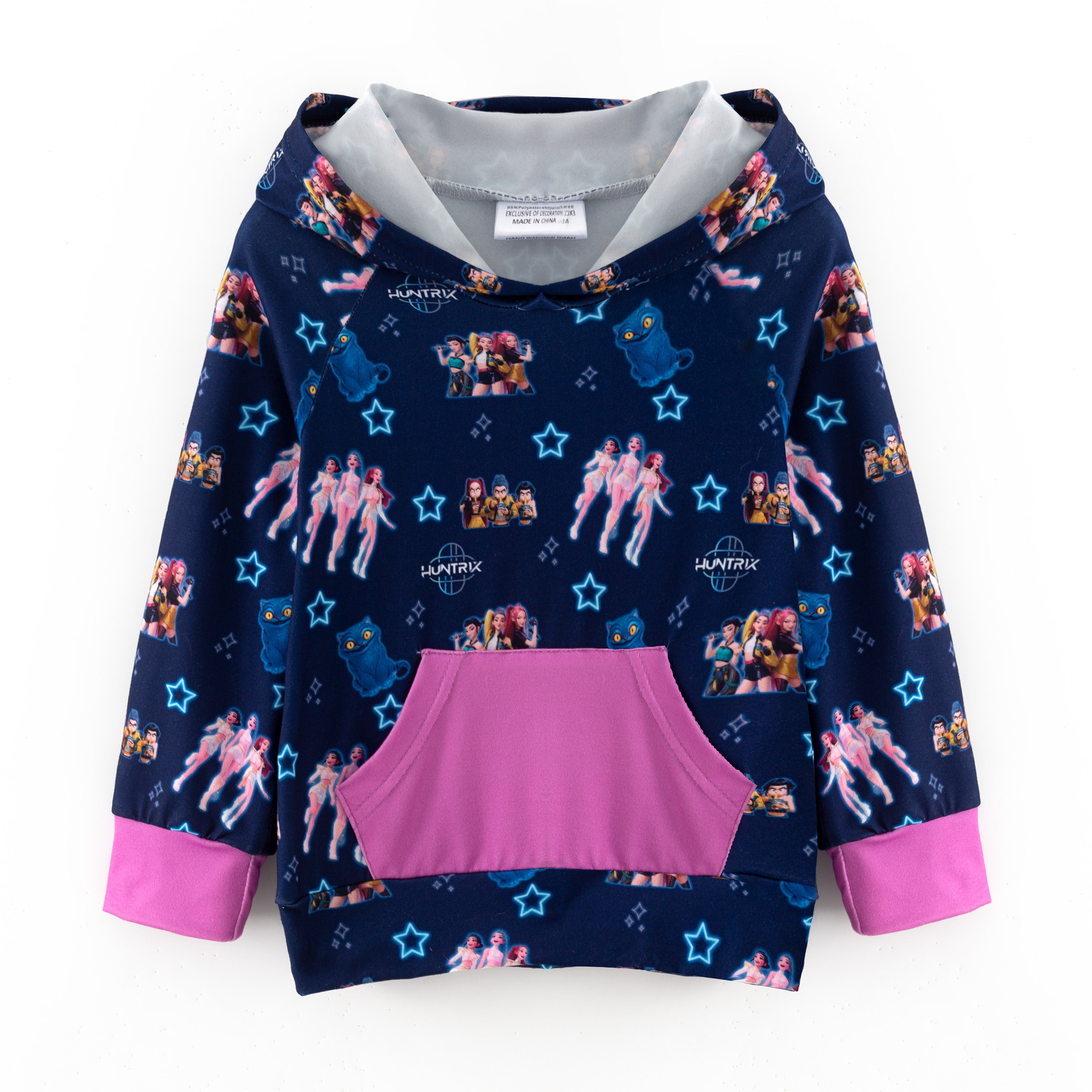 （Pre Order,Prepack Zone）Girls Movie Character Print Hoodie（Mix Size）