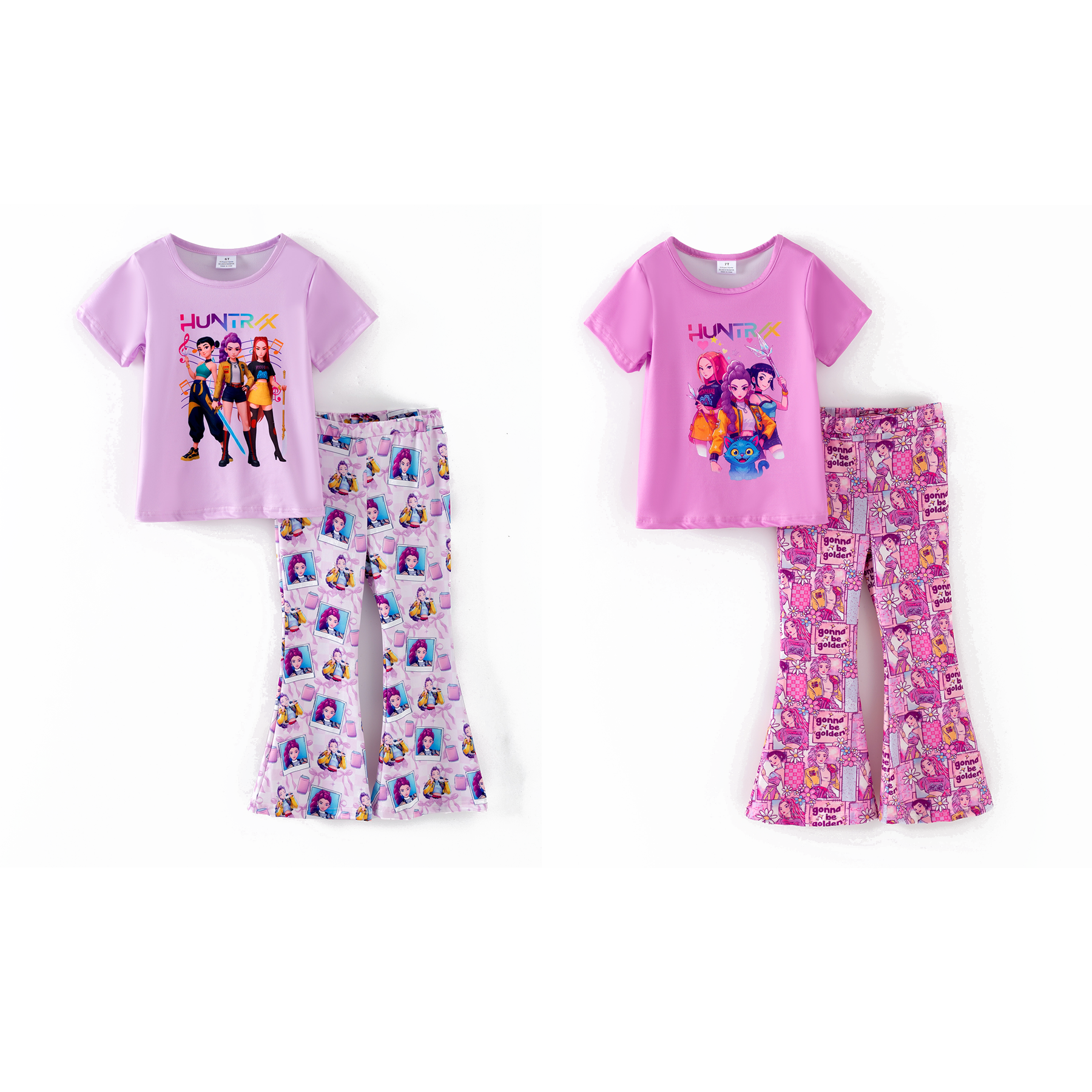 （Pre Order,Prepack Zone）Girls Movie Character Print Set（Mix Size）