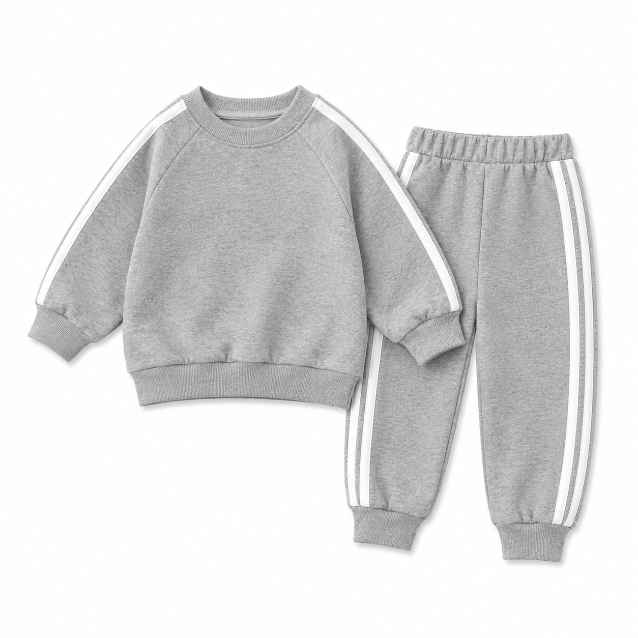 （Pre Order 2 Weeks）Unisex Fall Solid Color Sweatshirt Set