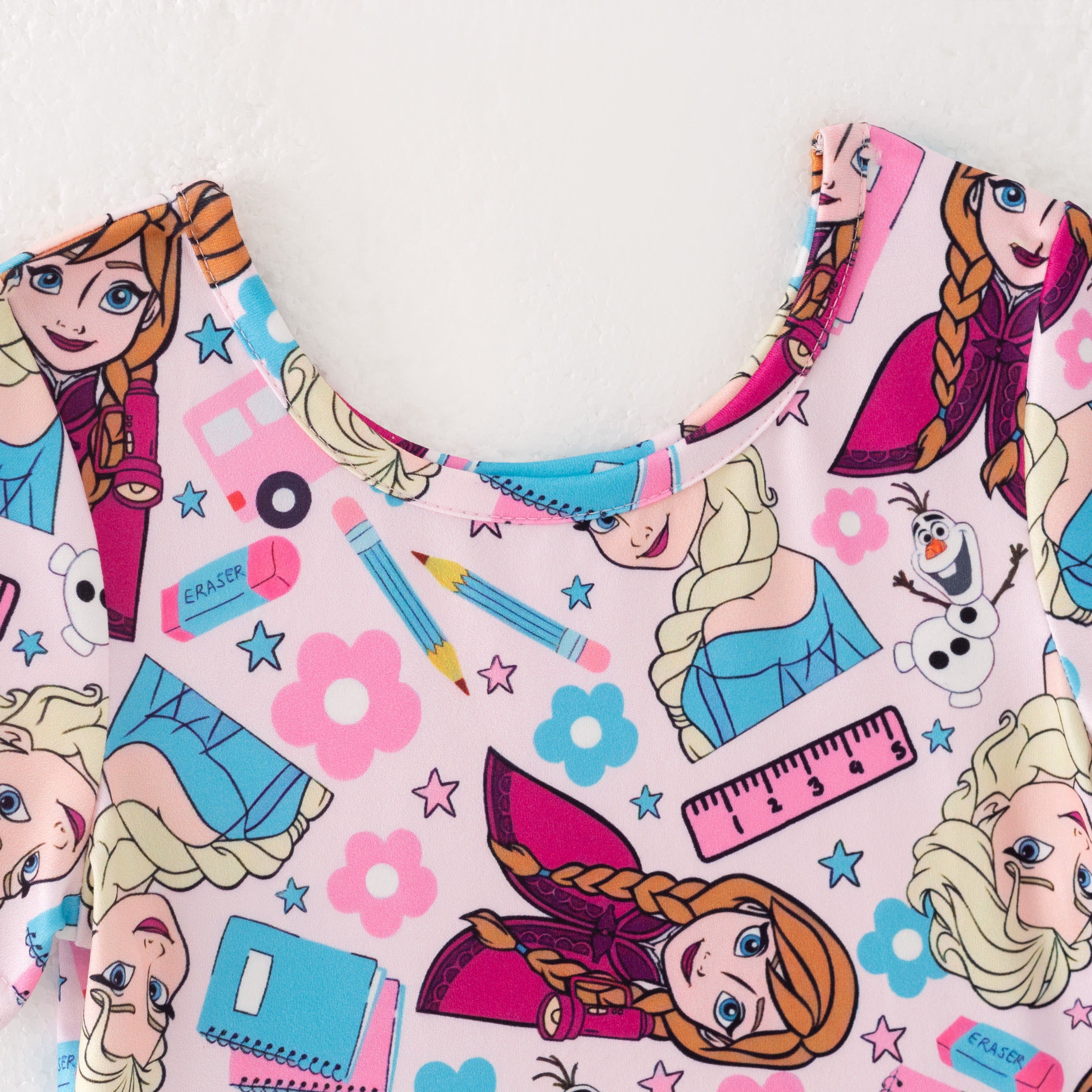 （Pre Order）Girls Summer Back To School Print Dress