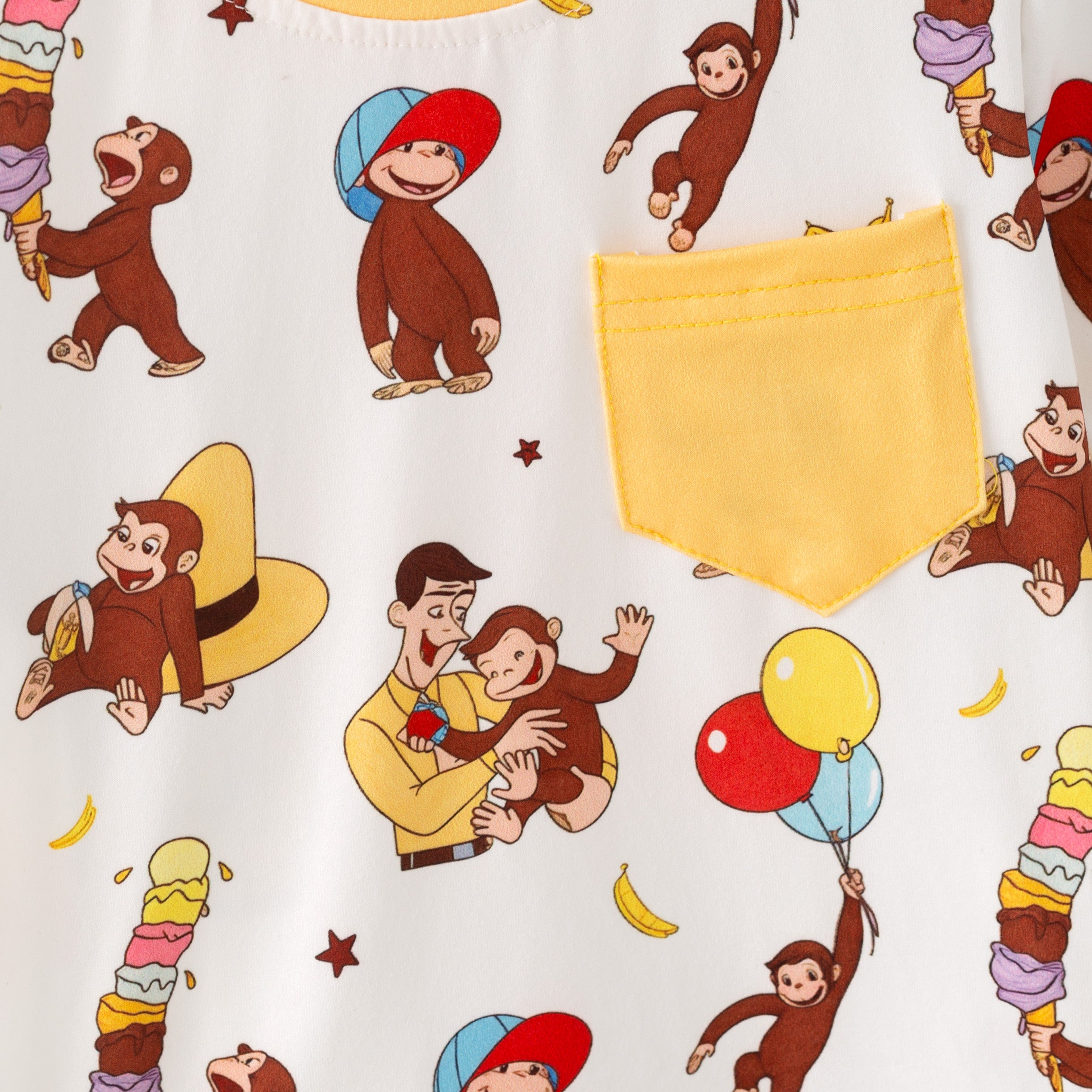 （Pre Order）Boys Spring and Summer Cartoon Print Top＆Romper