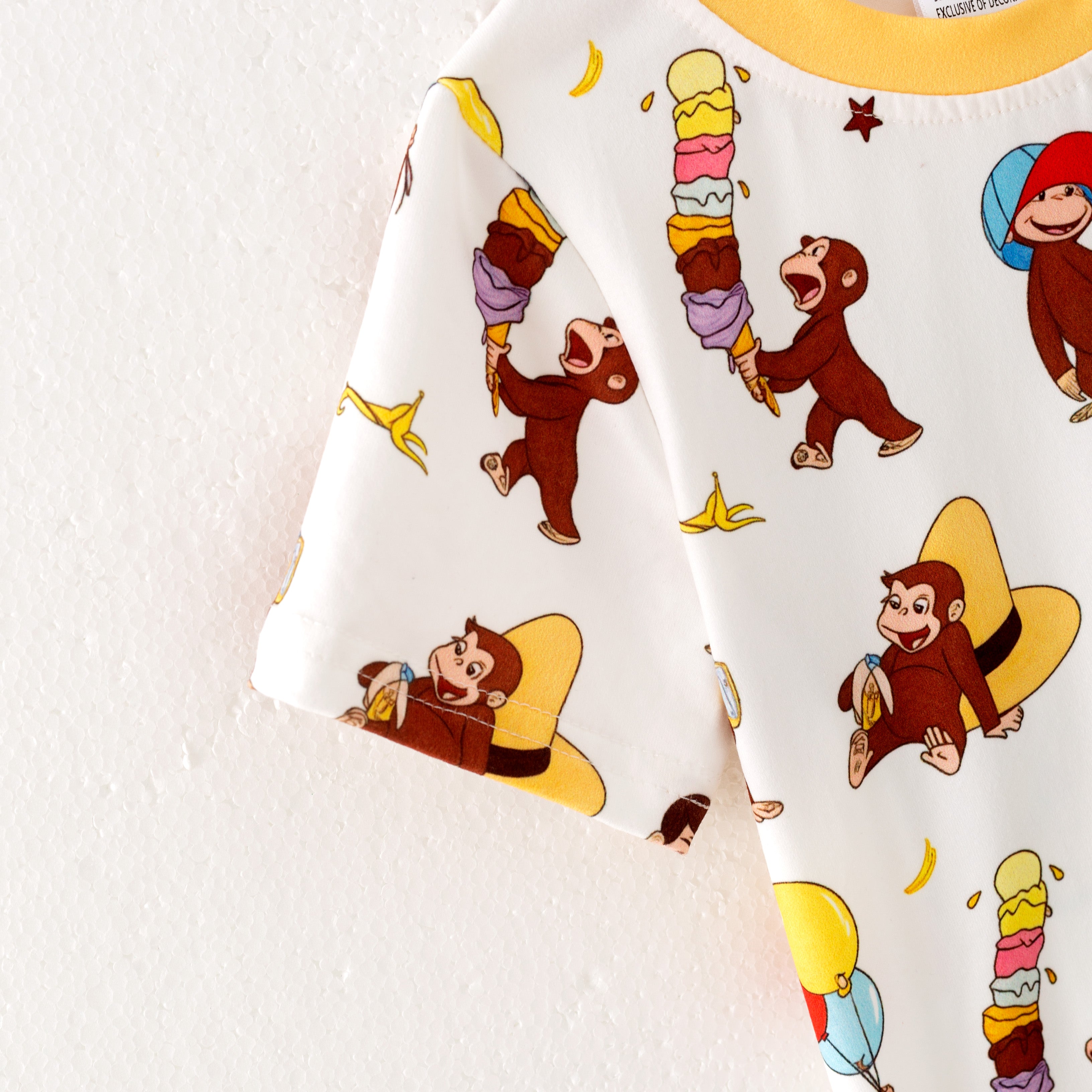 （Pre Order）Boys Spring and Summer Cartoon Print Top＆Romper