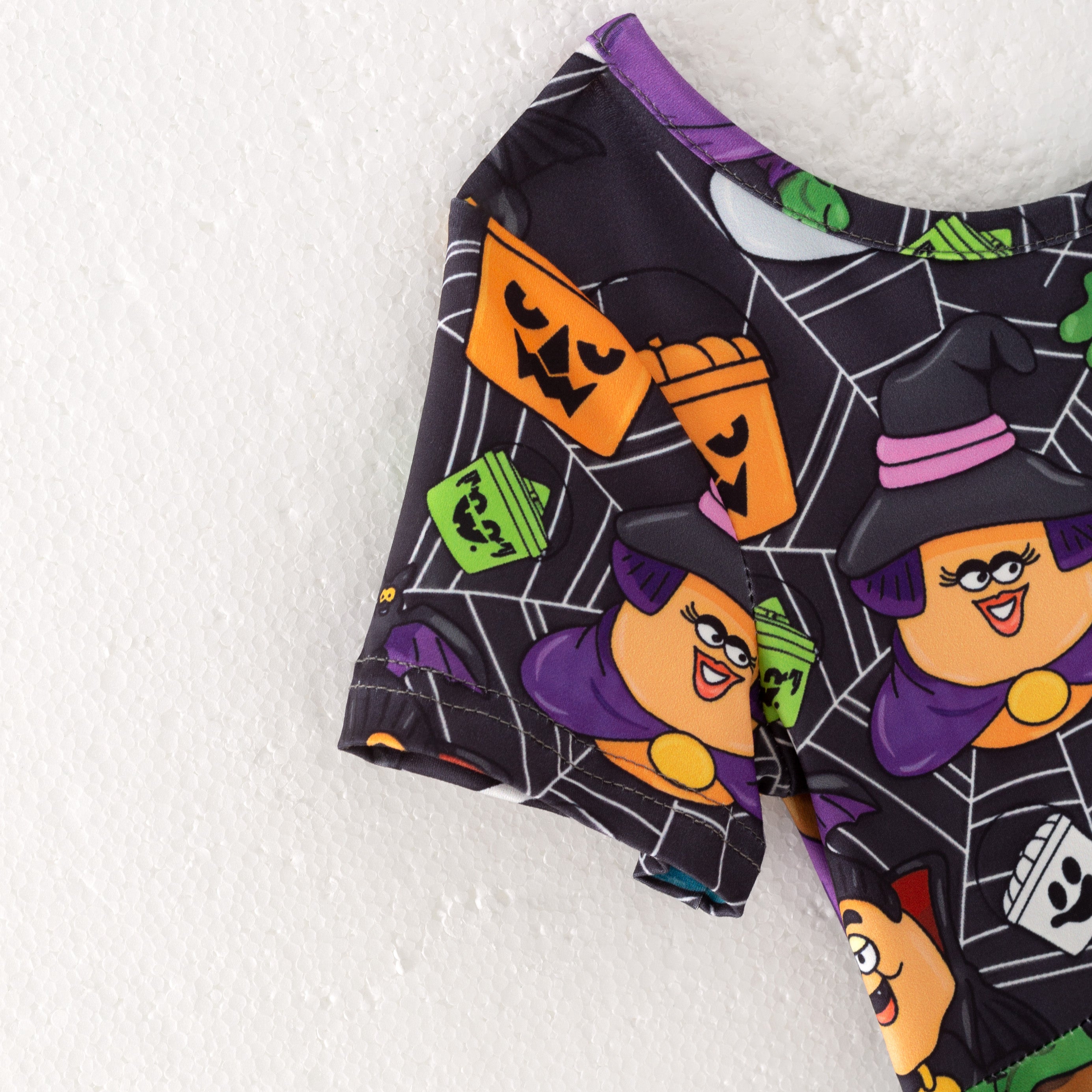 （Pre Order）Girls Halloween Pumpkin Print Dress