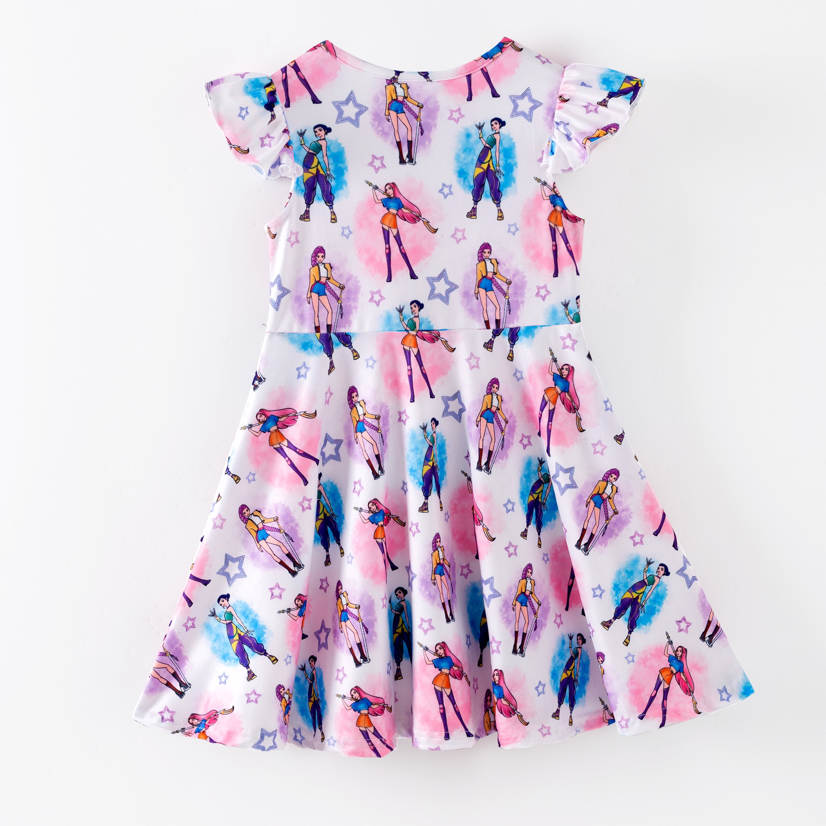 （Pre Order,Prepack Zone）Girls Movie Character Print Dress（Mix Size）