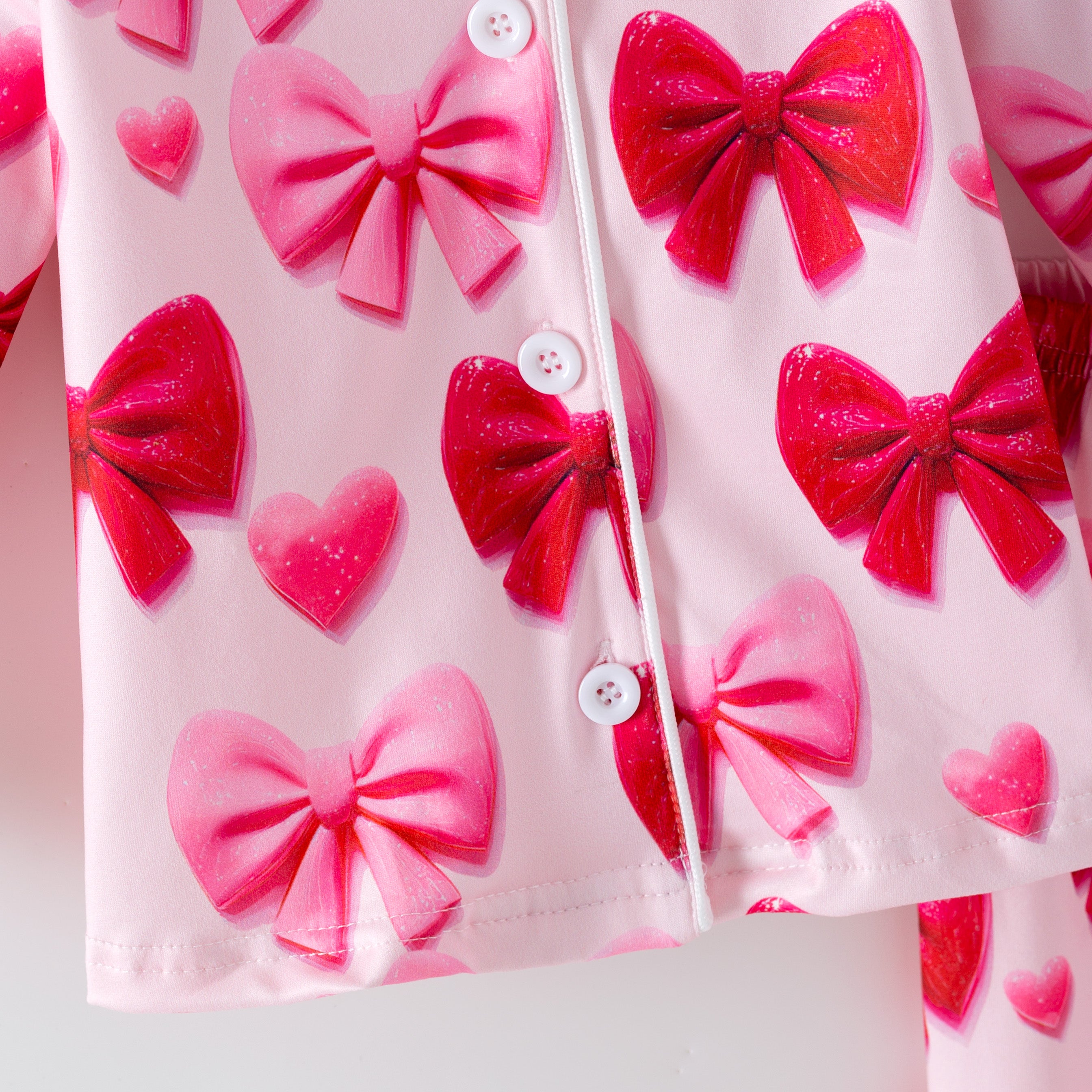 （Pre Order,Prepack Zone）Girls Valentine's Day Print Pajamas（Mix Size）