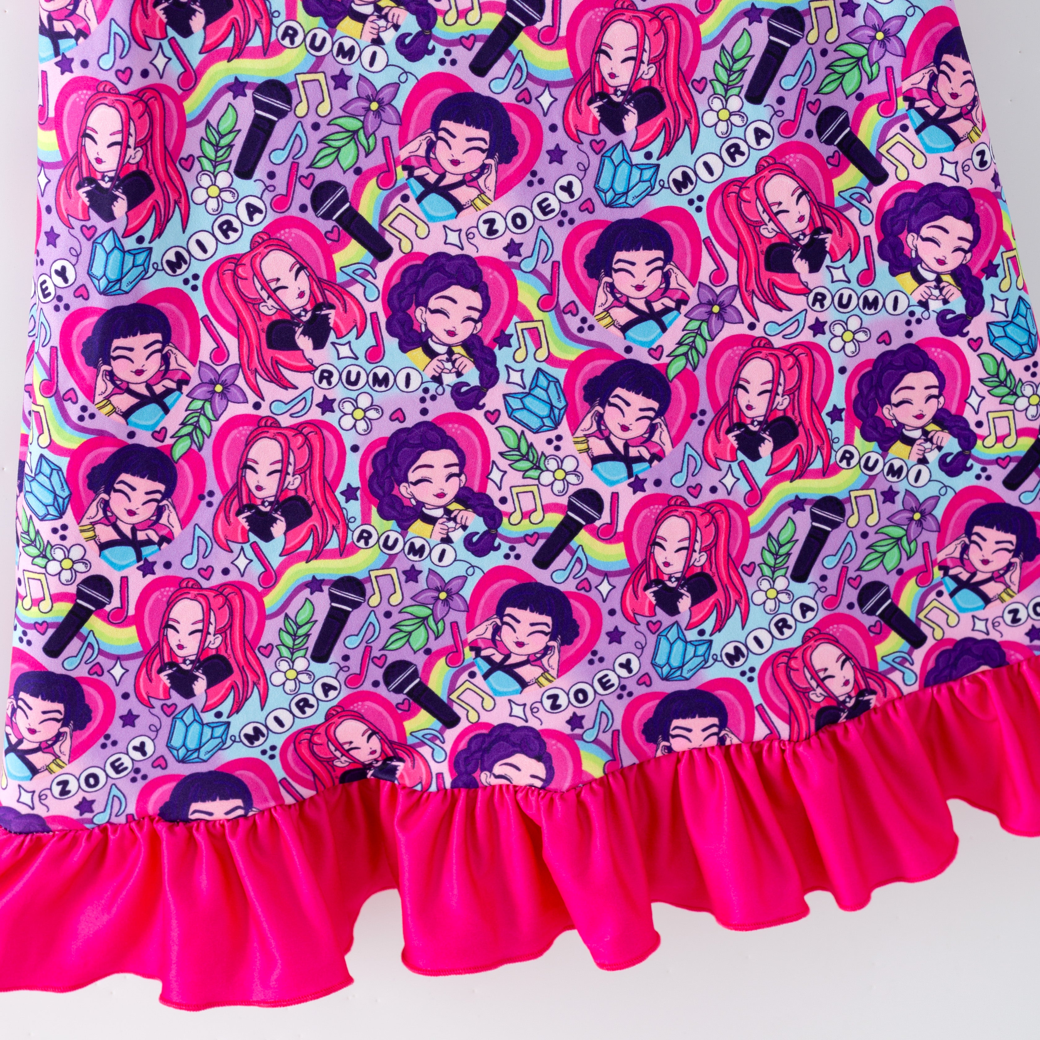 （Pre Order,Prepack Zone）Girls Movie Character Print Pajamas Dress（Mix Size）