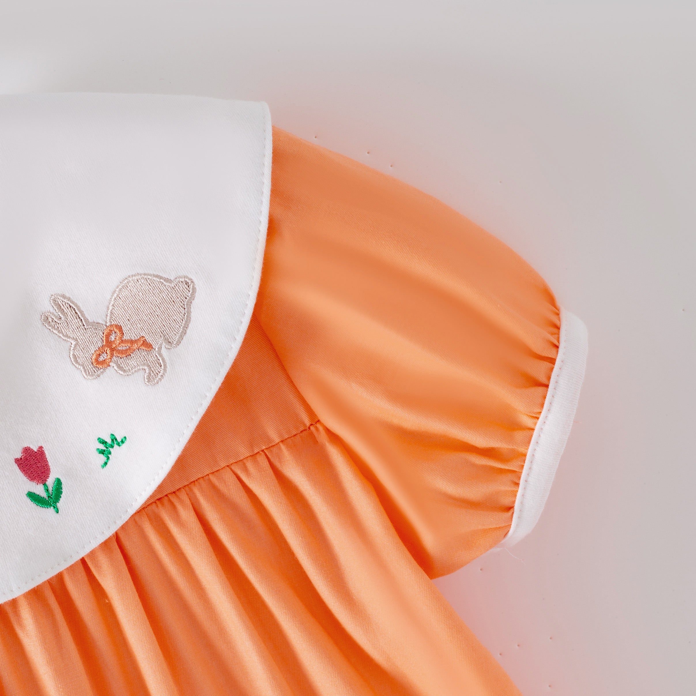 （In Stock）Siblings Easter Bunny Embroidery Dress,Set&Romper