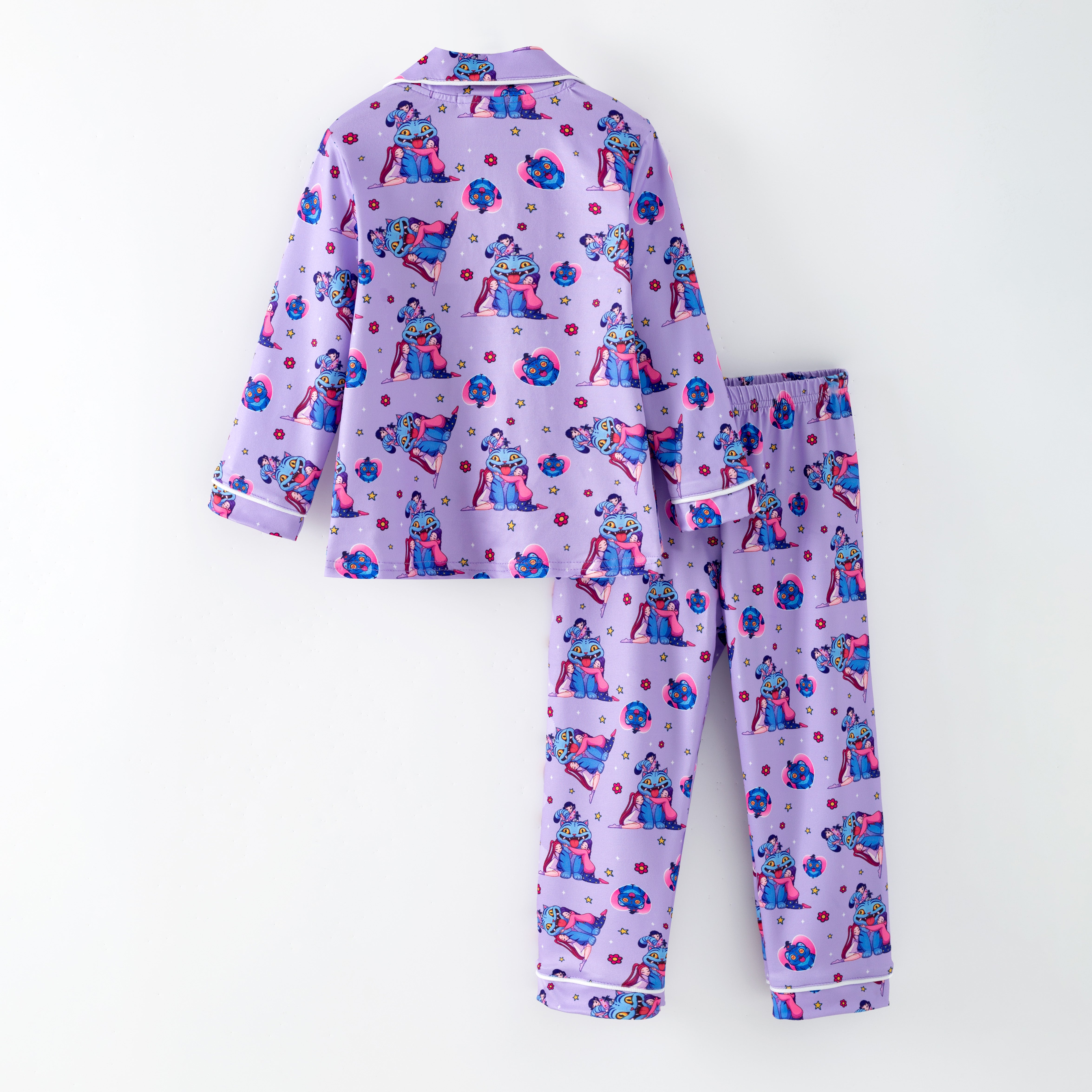 （Pre Order,Prepack Zone）Girls Movie Character Print Pajamas（Mix Size）