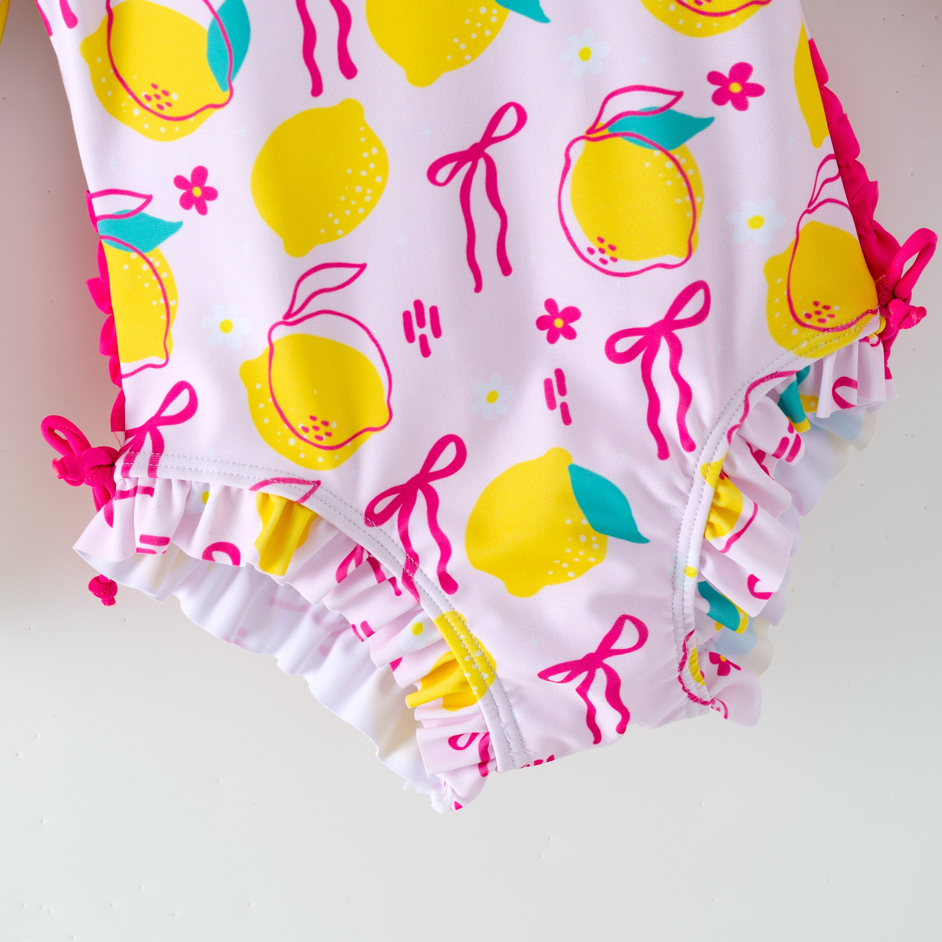 （In Stock）Girls Summer Lemon Print Swimsuit