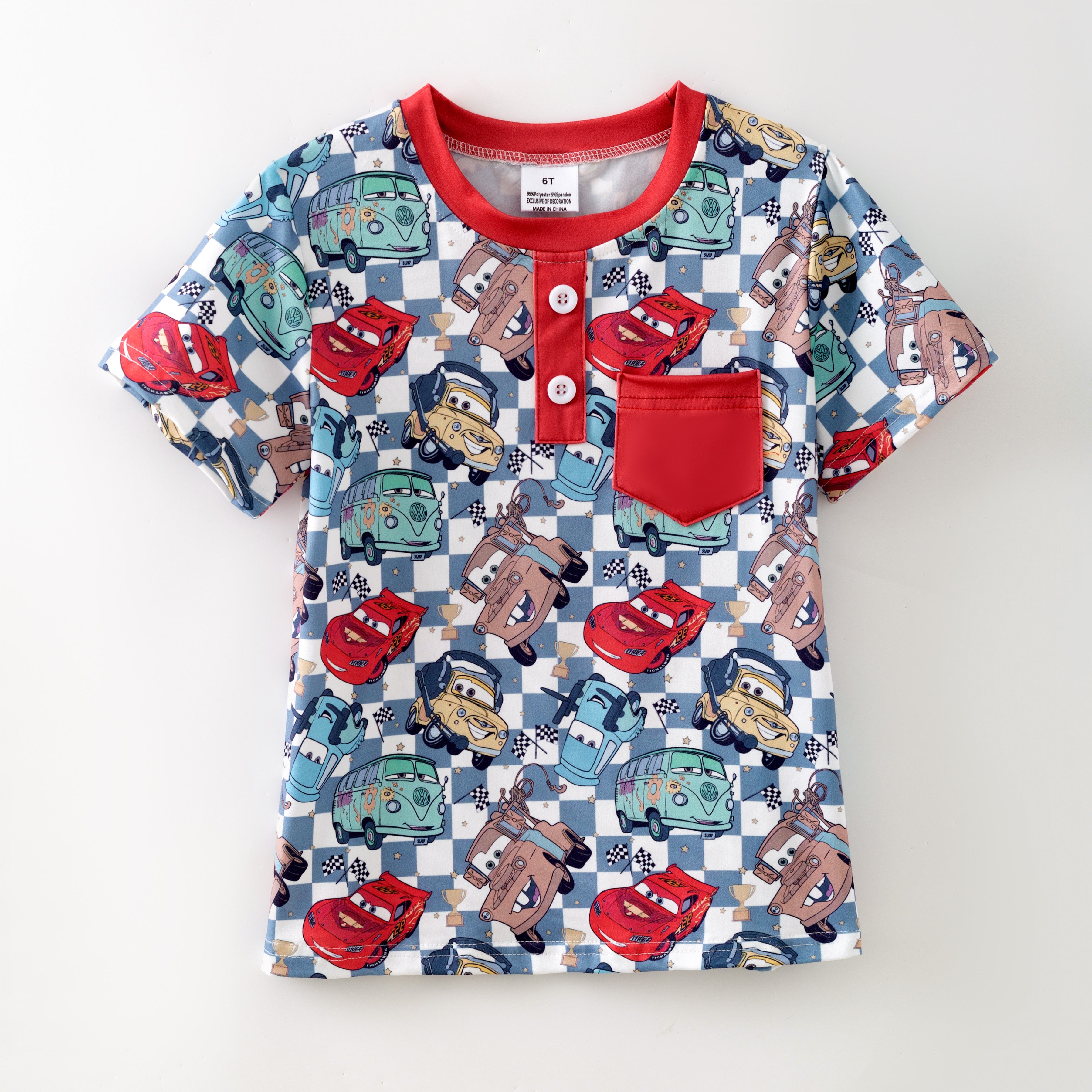 （Pre Order）Boys Spring and Summer Cartoon Print Top